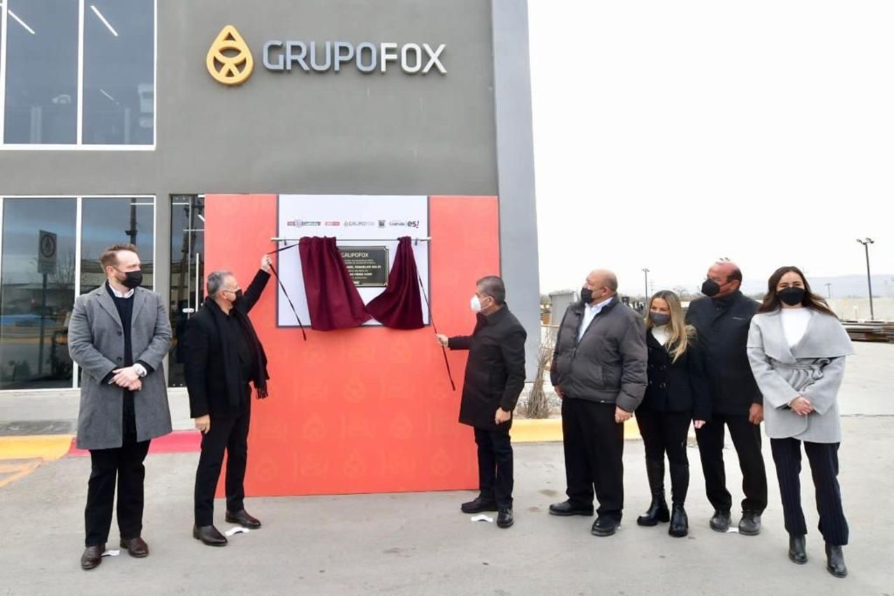 El mandatario reconoció los beneficios para la gente de Castaños de los nuevos proyectos, y a la empresa Fox, por invertir en Coahuila.