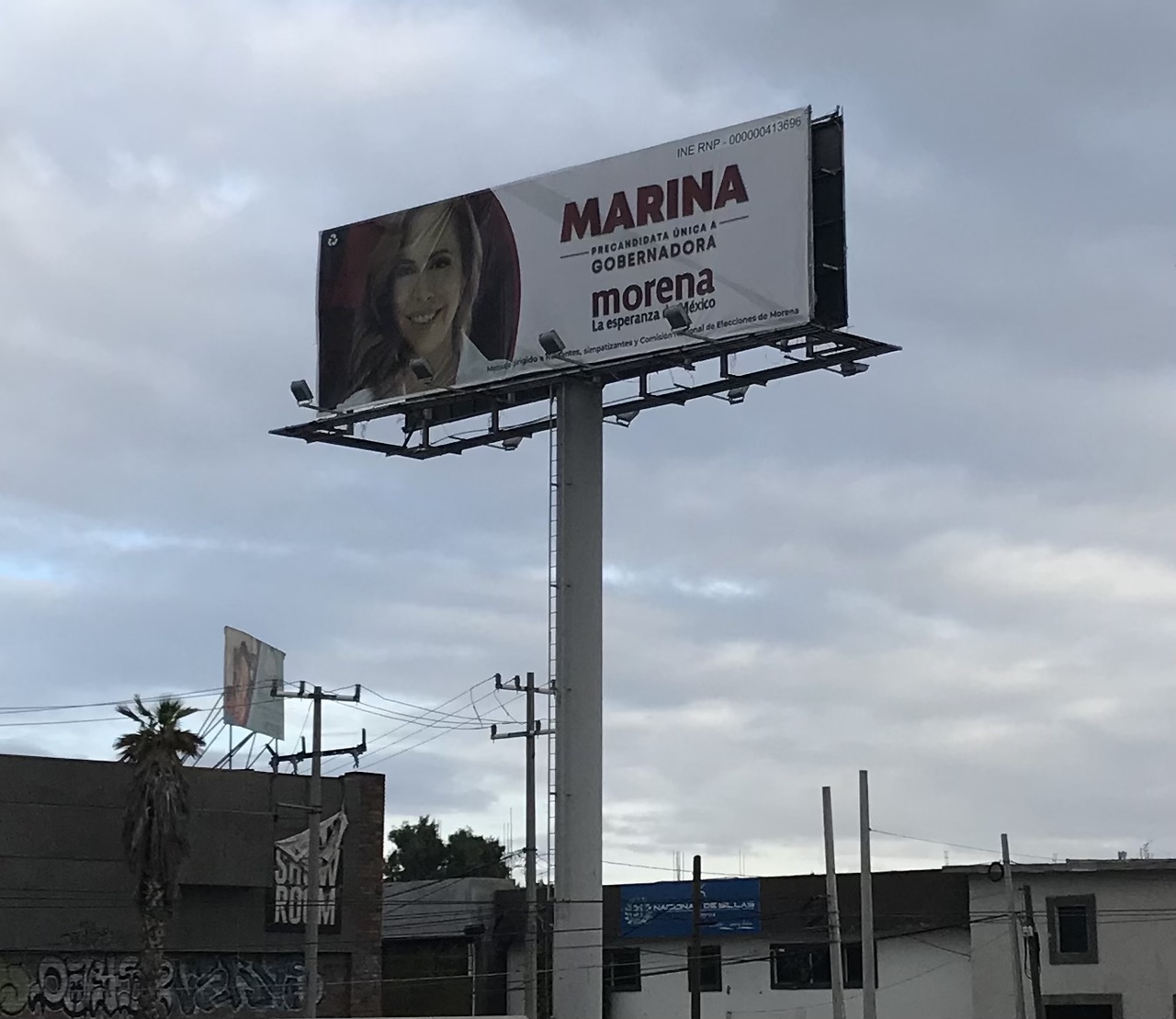 La queja que presentó el PAN contra Marina Vitela es referente a los espectaculares instalados en GP.