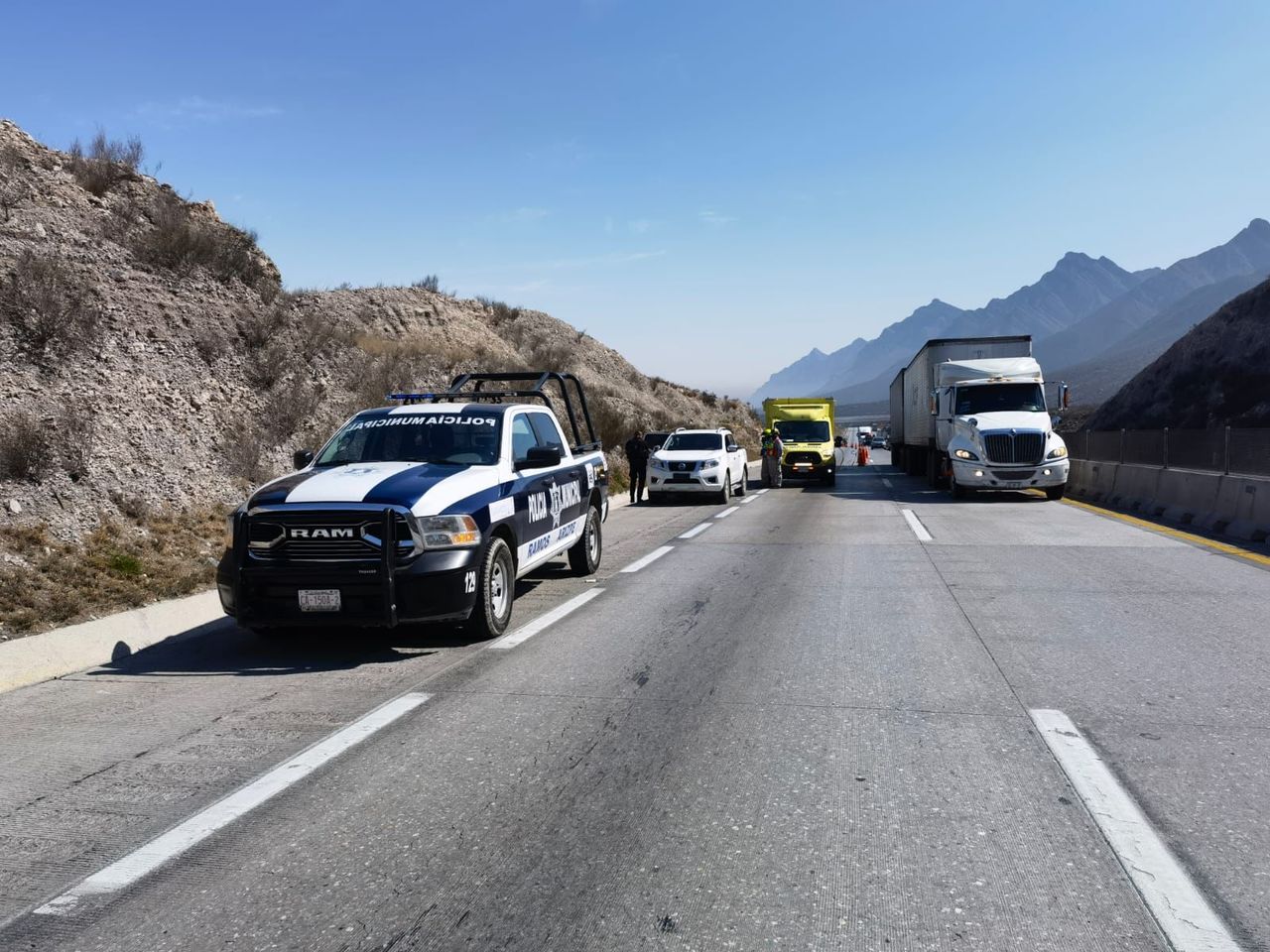 Los hechos se registraron en el municipio de Ramos Arizpe, en el kilómetro 57 de la carretera Saltillo-Monterrey. (EL SIGLO DE TORREÓN)