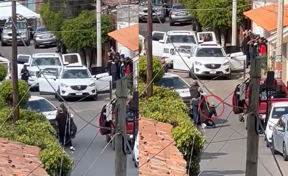 En redes sociales se difundieron videos del ataque contra los asistentes del velorio en Michoacán (CAPTURA) 