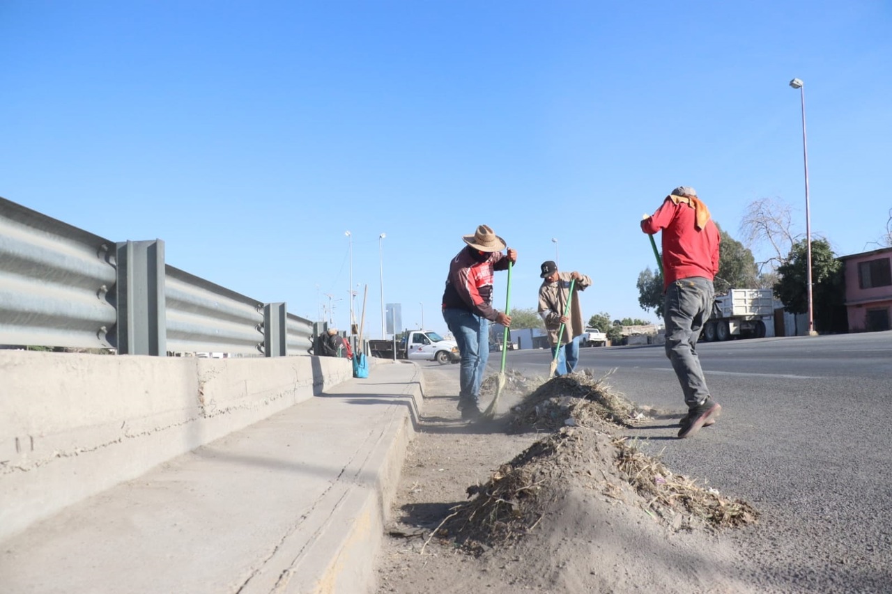 Se exhorta a la población a depositar la basura en los contenedores.