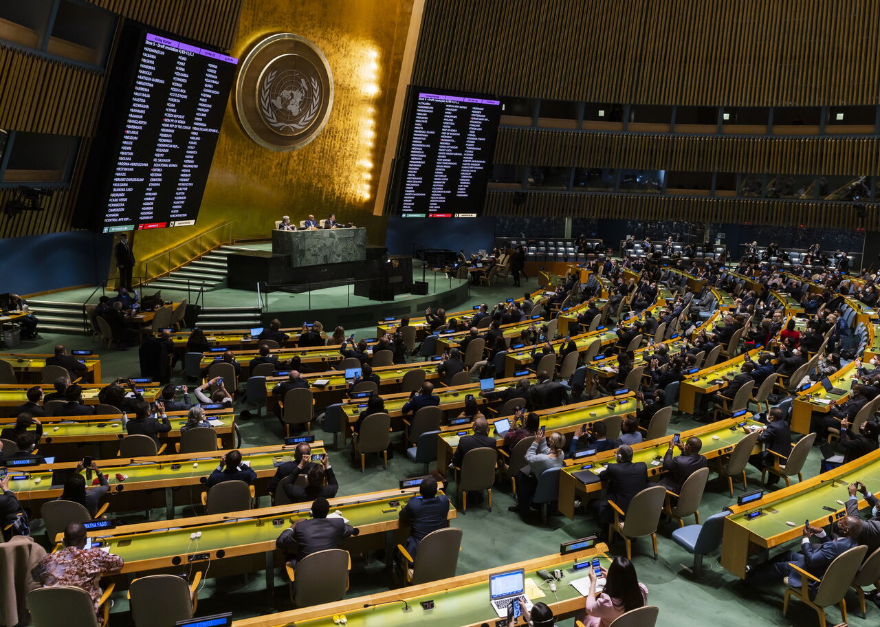 La votación sobre la resolución, que fue titulada 'Agresión contra Ucrania', tuvo 141 votos a favor, cinco en control y 35 abstenciones. (ARCHIVO)