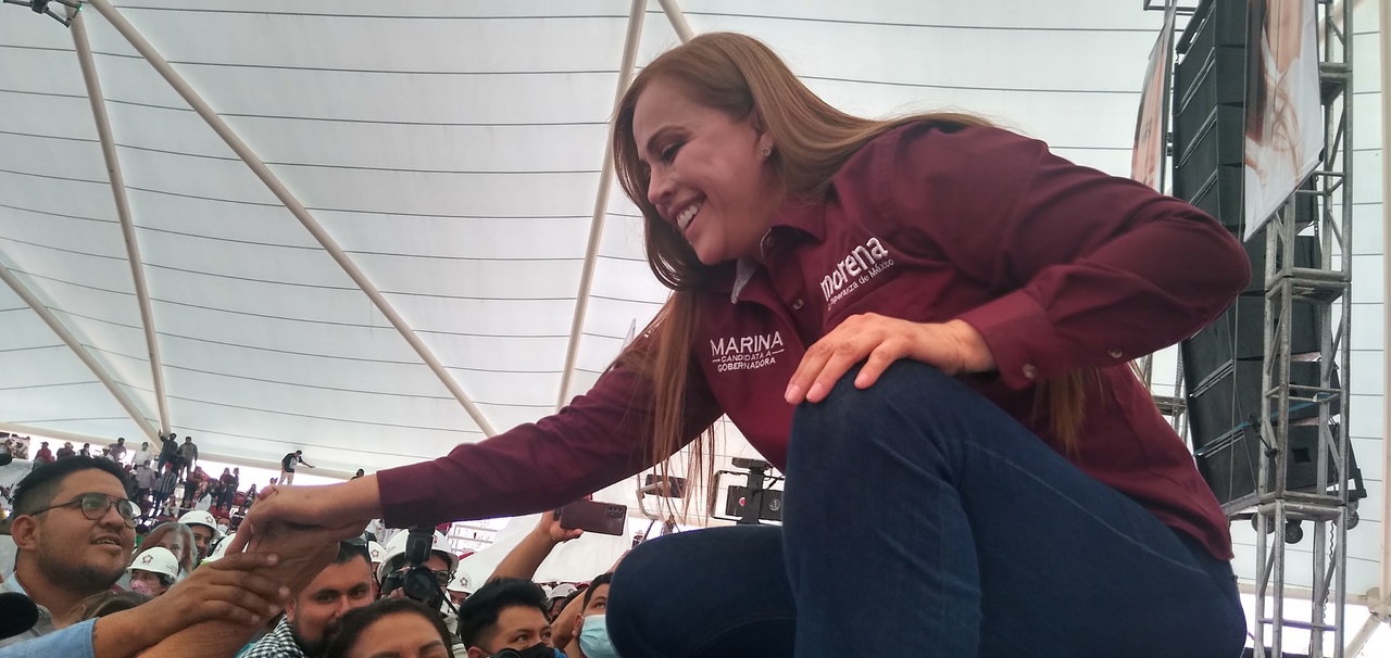 El arranque de la campaña de Marina Vitela en La Laguna fue en la Velaria Expo Feria de Gómez P., donde mencionó que la prioridad de su proyecto son las mujeres, jóvenes y niños.