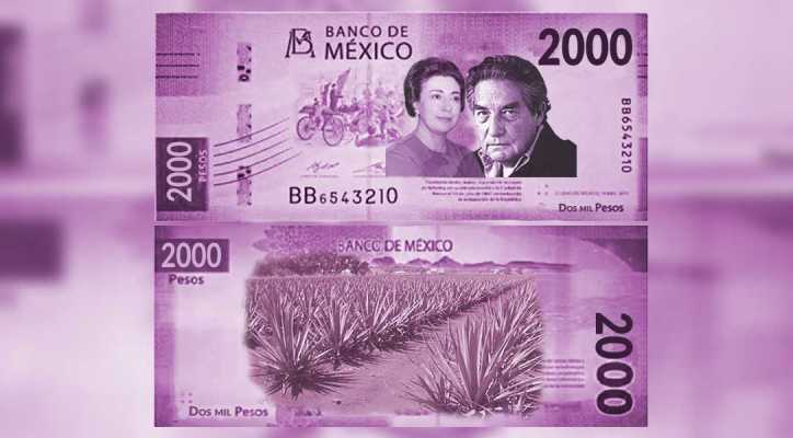 Esta es la imagen del supuesto billete de dos mil pesos que circula en redes. (ESPECIAL)