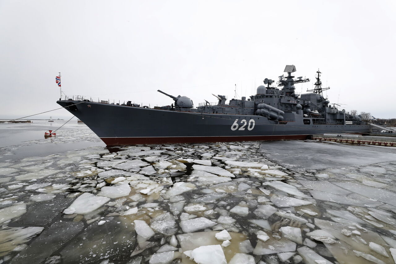El hundimiento del Mosvká, el buque insignia de la Flota rusa del mar Negro, supone un duro revés para Rusia. (ARCHIVO)