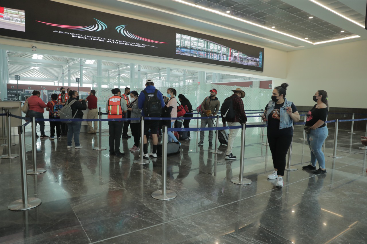 Los destinos a los que llegan los vuelos procedentes del AIFA son Mérida, Villahermosa, Guadalajara, Cancún, Monterrey y Tijuana, en las aerolíneas Aeroméxico, Viva Aerobús y Volaris. (ARCHIVO)