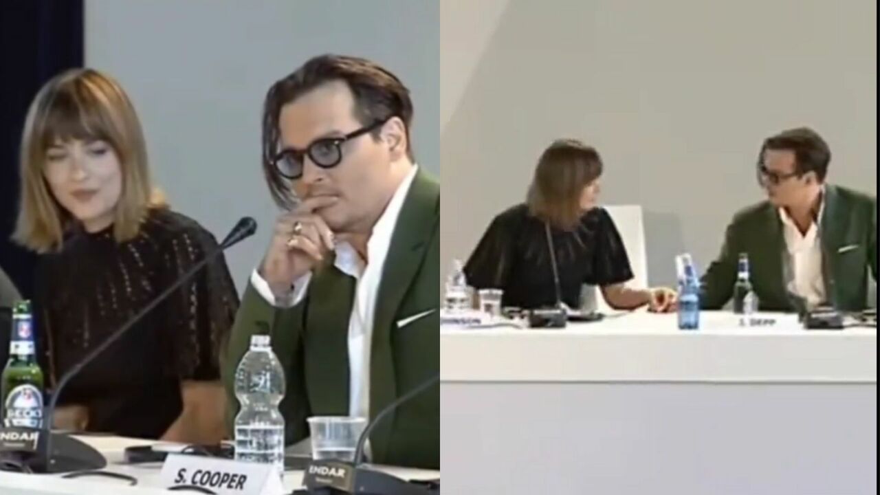 Dakota Johnson se dio cuenta del dedo lesionado de Johnny Depp en video resurgido del 2015