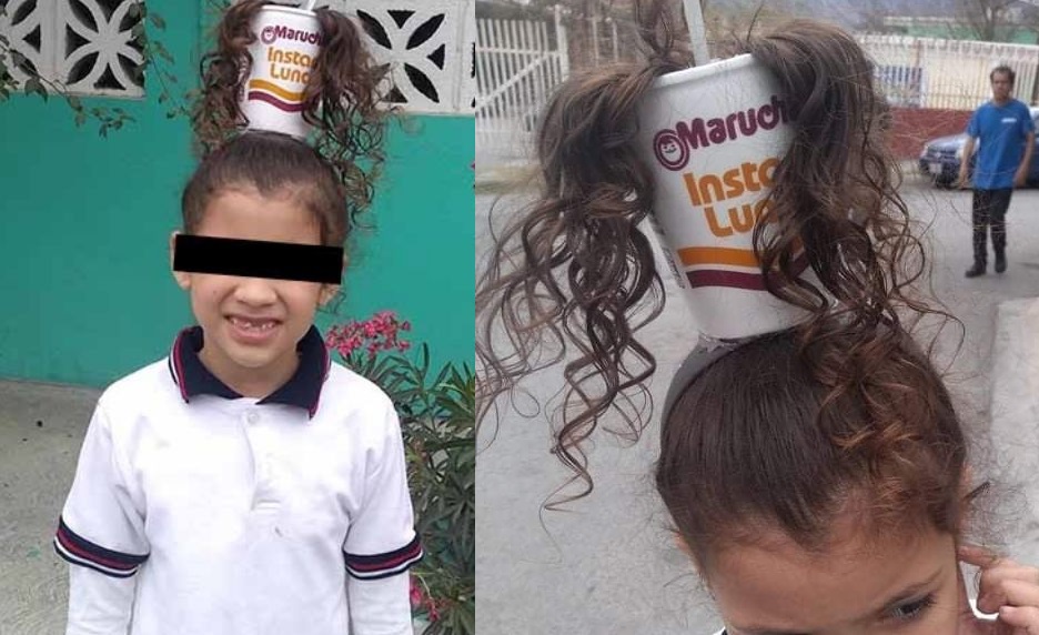 VIRAL: Niña llora por que se burlaron de su 'peinado loco' con una sopa  instantánea pero la red la apoya