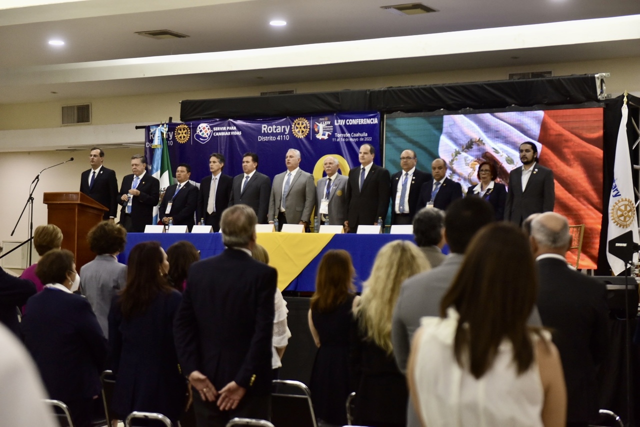 La inauguración de la gran conferencia de los rotarios del Distrito 4110 se realizó ayer en este municipio de Torreón. (EL SIGLO DE TORREÓN)