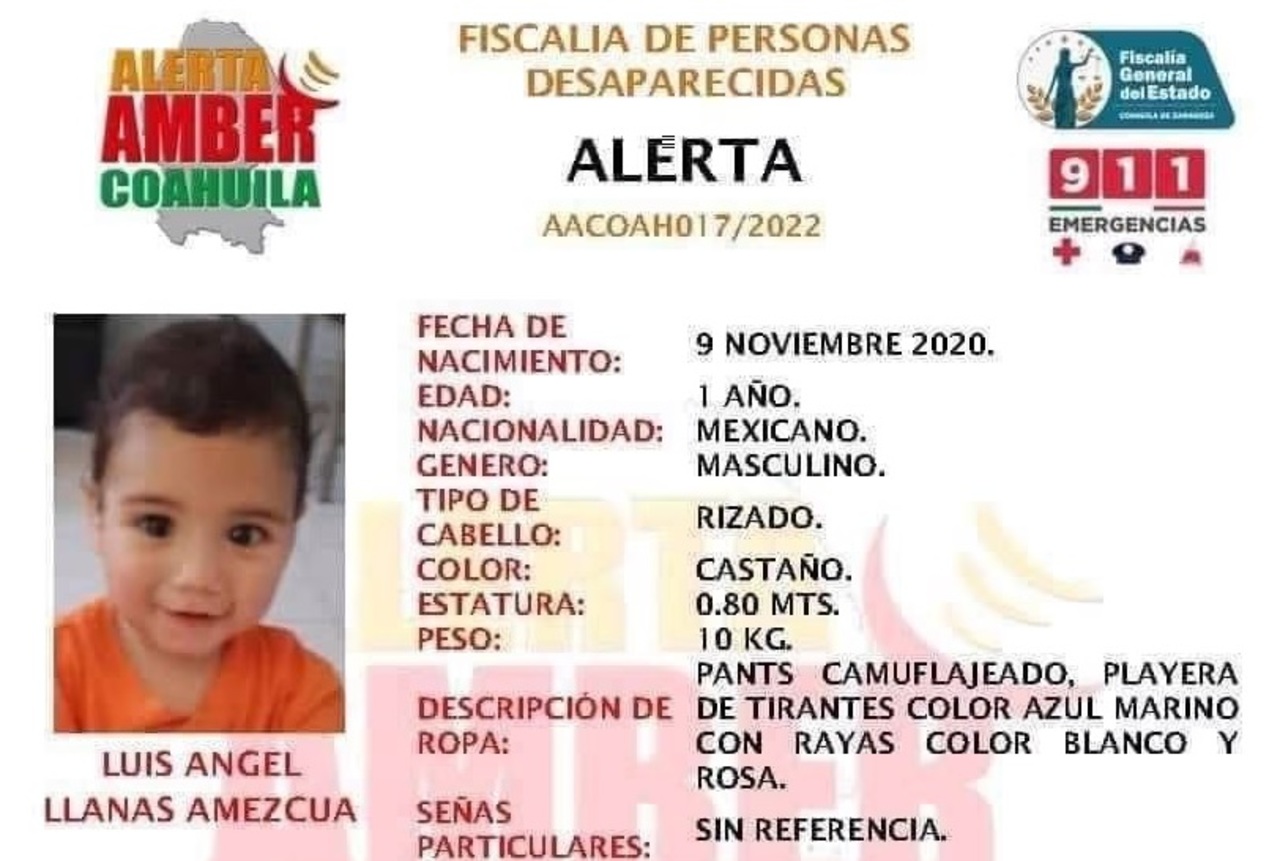 El pequeño Luis Ángel estaba stá desaparecido desde el 16 de mayo.