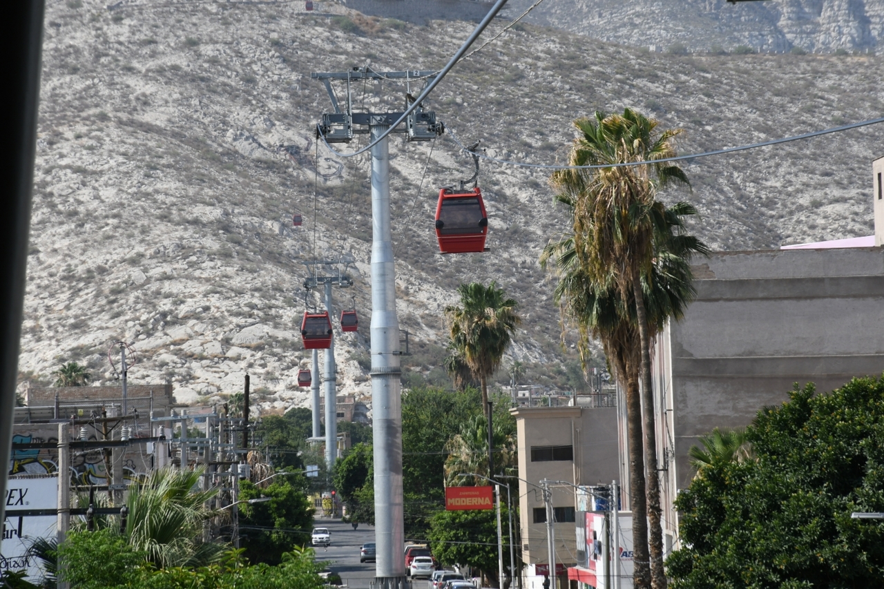 Teleférico de Torreón comenzó a funcionar ayer, sábado 4 de junio.