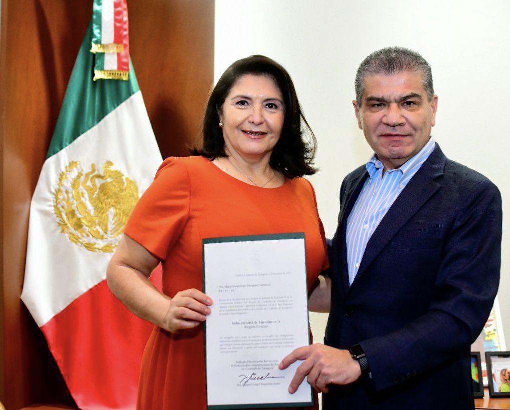 La doctora Lupita Murguía fue nombrada este martes por el gobernador Miguel Ángel Riquelme Solís. (TWITTER)