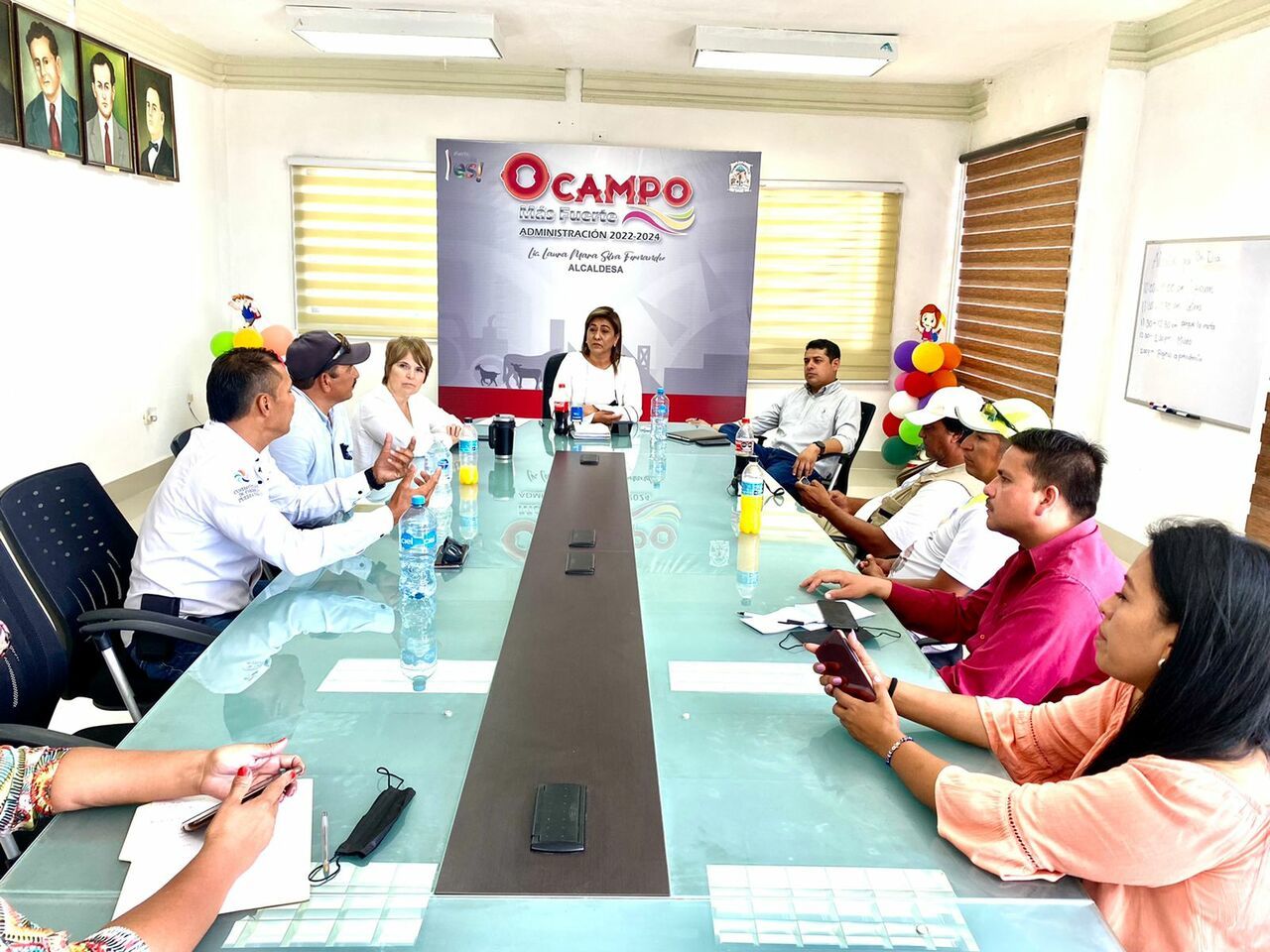 La directora de Turismo en la Región Desértica se reunió con la presidenta Municipal de Ocampo.