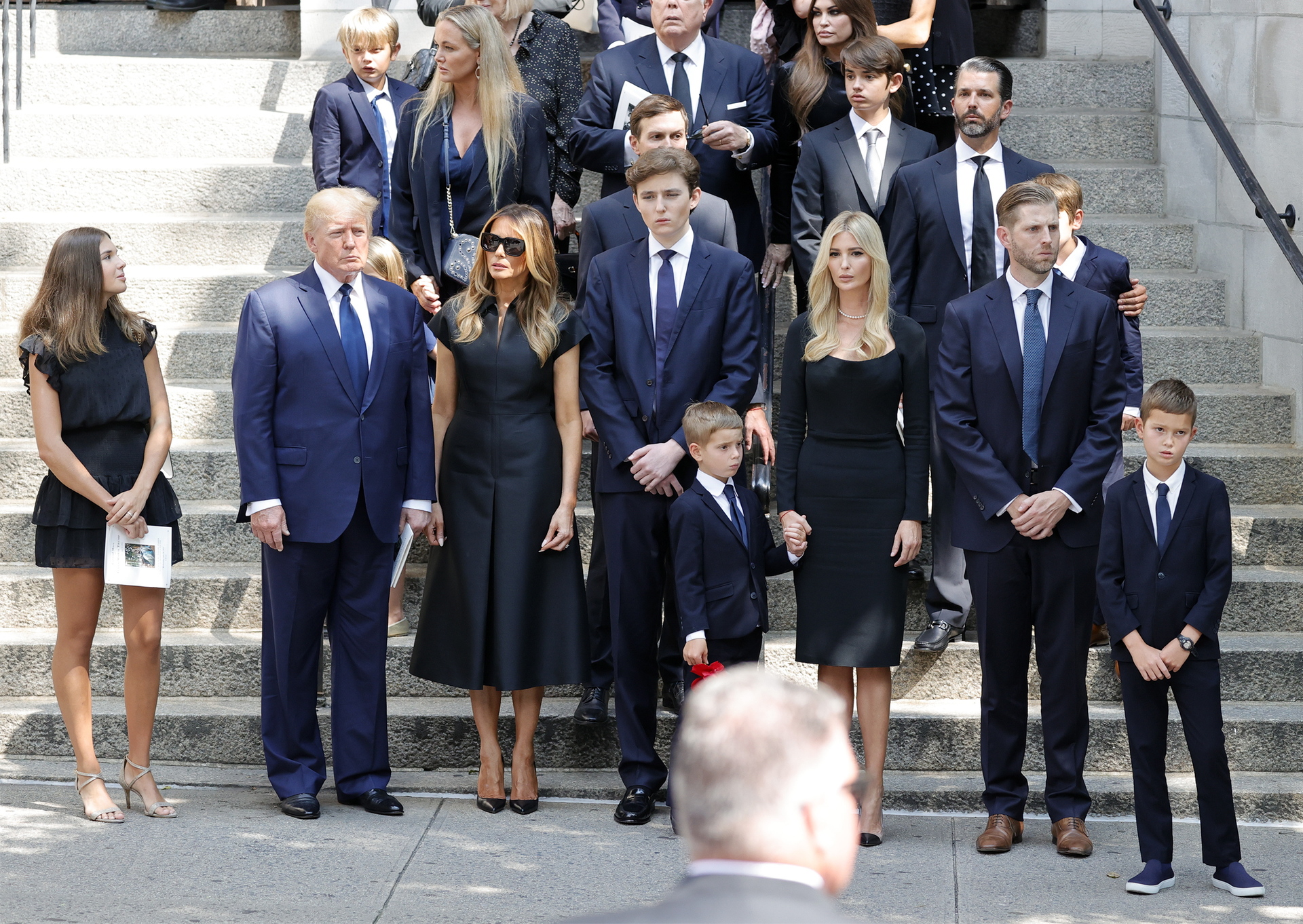 Donald Trump y toda su familia despiden a Ivana Trump en su funeral en Nueva York