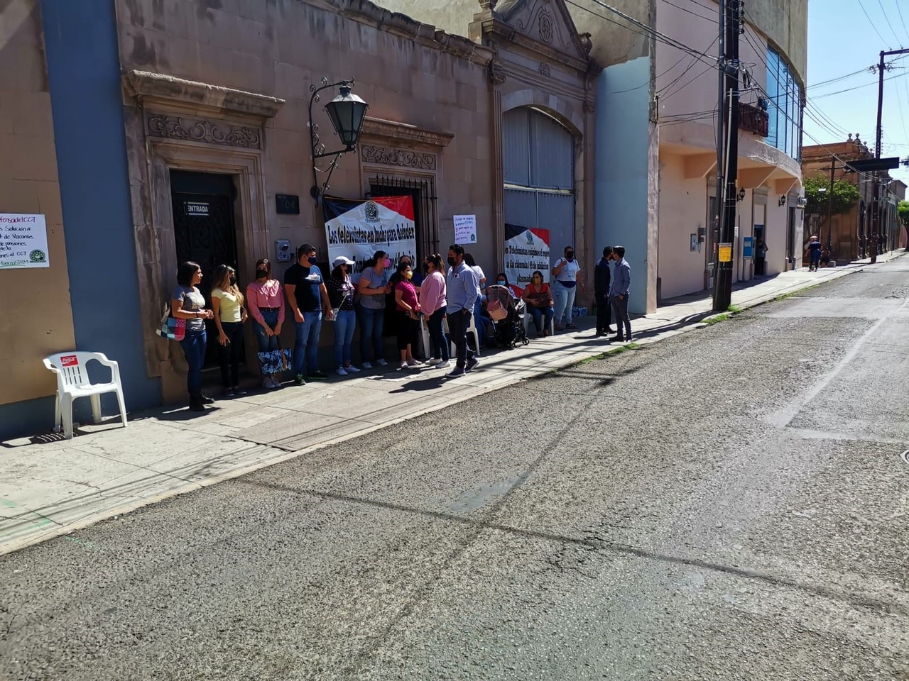 Trabajadores de Telmex Durango se incluyen en las acciones de protesta de el Sindicato de Telefonistas de la República Mexicana. (EL SIGLO DE TORREÓN)