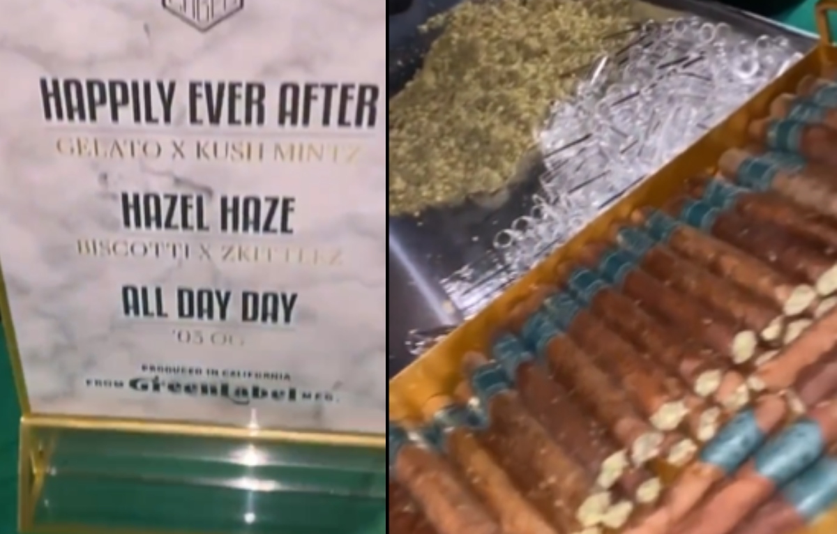 Jugador de NBA ofrece marihuana en su boda