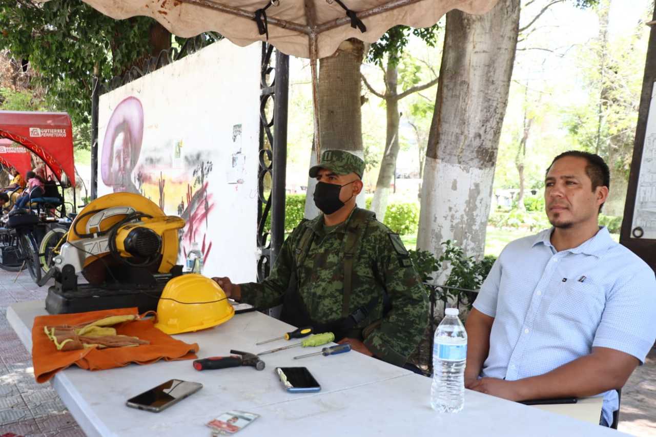 El módulo está instalado en la plaza principal de Lerdo. (EL SIGLO DE TORREÓN)