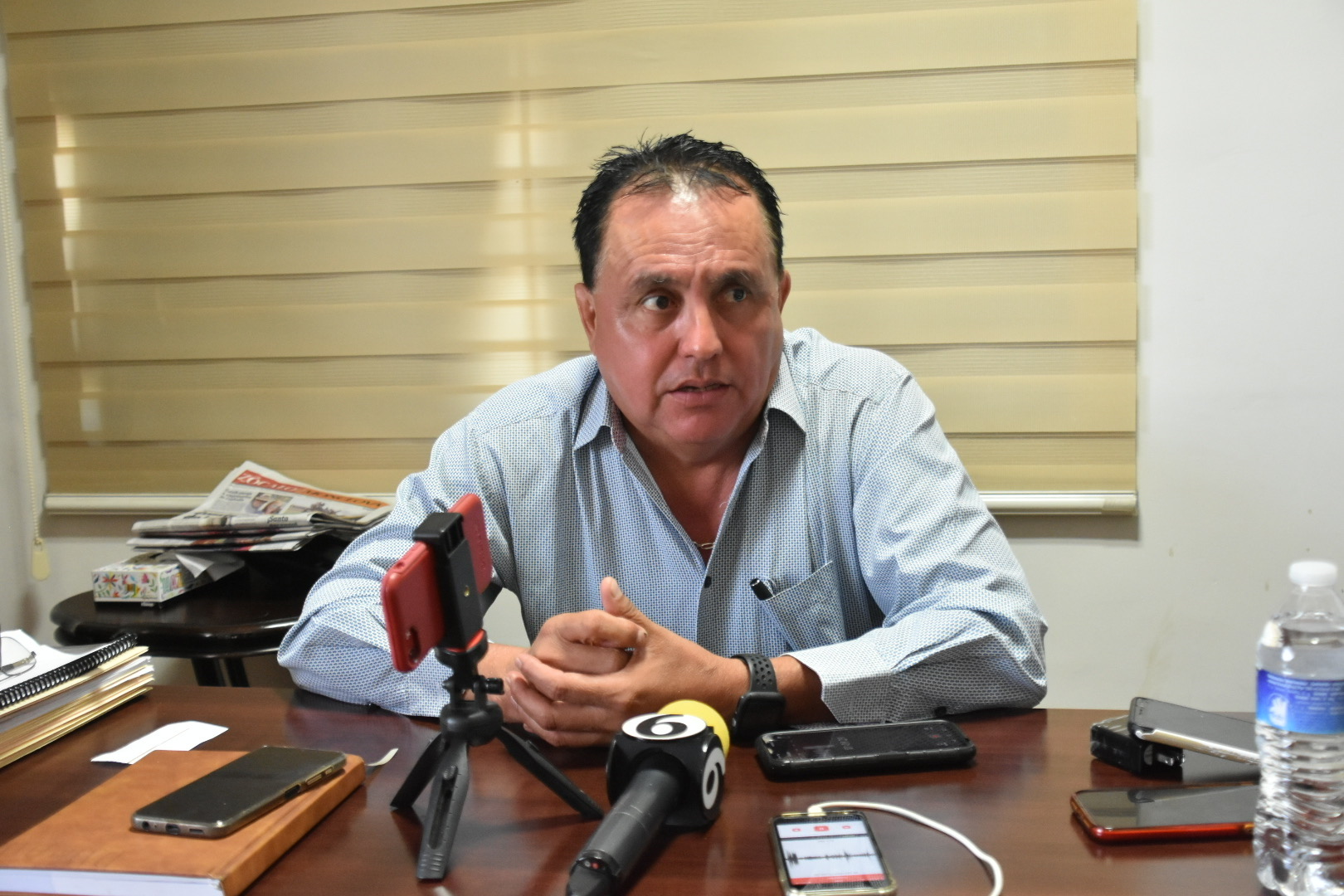 Ismael Leija Escalante, dirigente nacional del Sindicato Democrático de Trabajadores Mineros. 