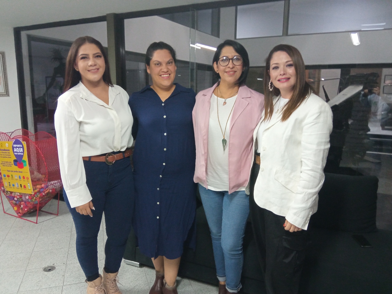 Valentina, Aleida, Cristina Serrano y Sarahí Jaques, invitan al evento este domingo 16 de octubre. (EL SIGLO DE TORREÓN)