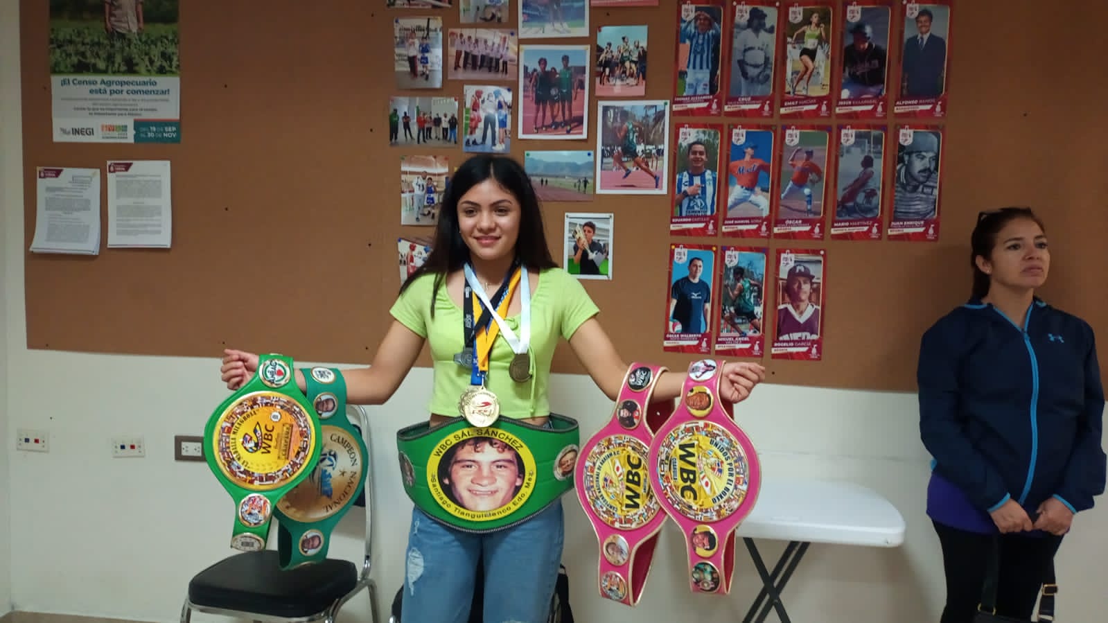 Alondra “La Polvorita” Sánchez, campeona nacional de box. (Foto: ESPECIAL)