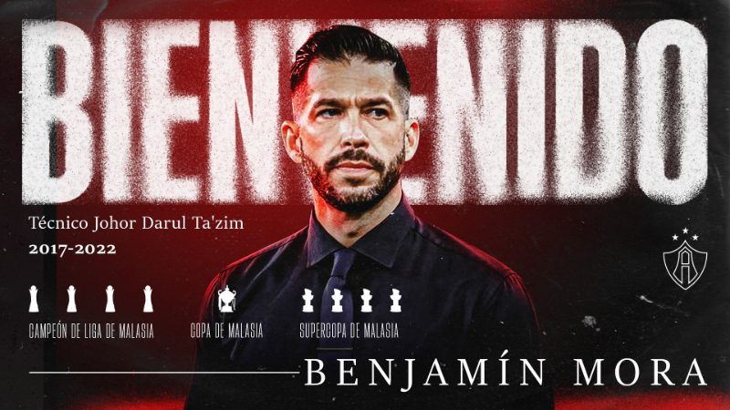 Oficial: Benjamín Mora es el nuevo entrenador del Atlas FC