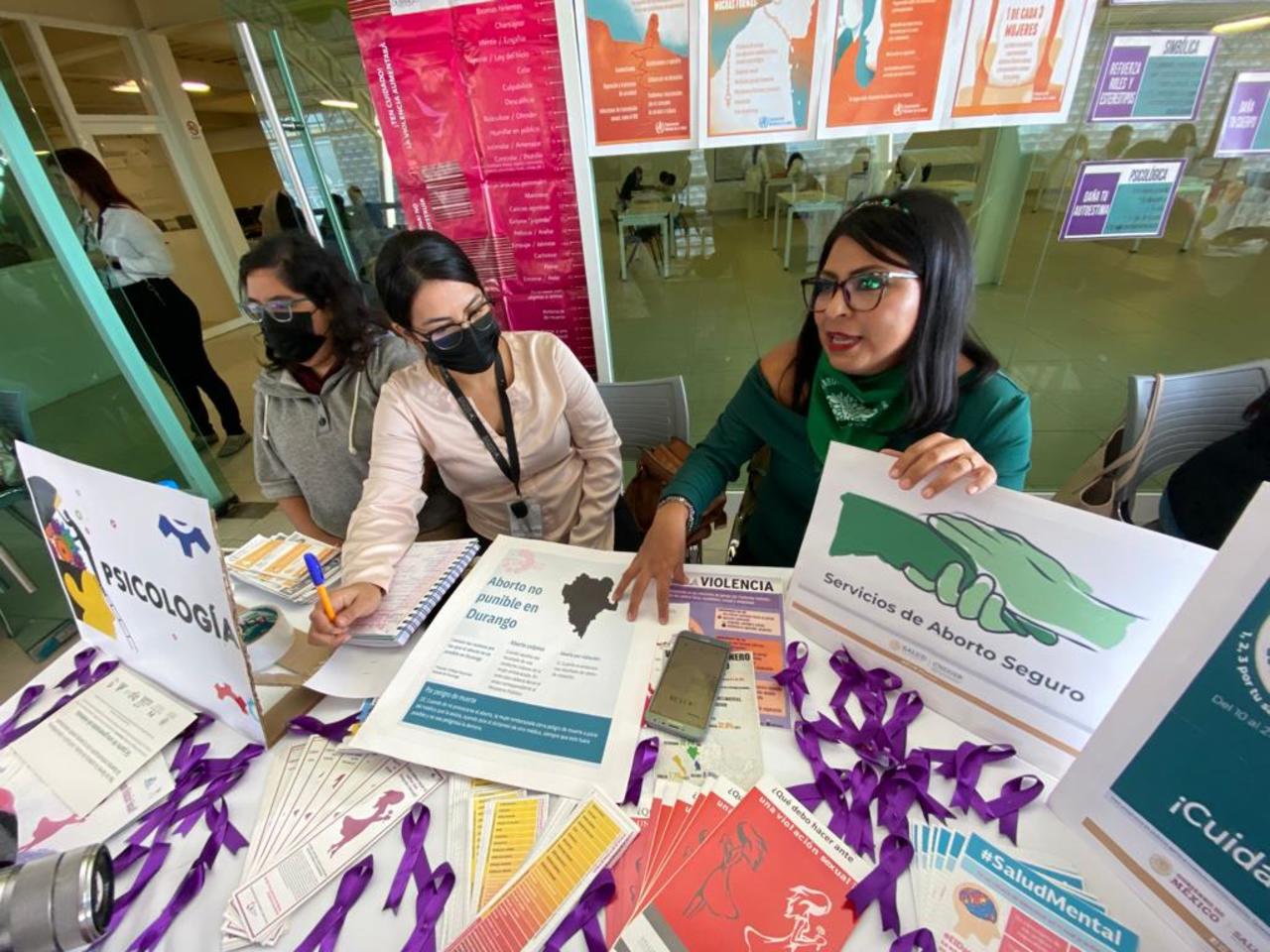 Hay módulos en la región lagunera de Durango para todas aquellas mujeres que requieran algún tipo de orientación.