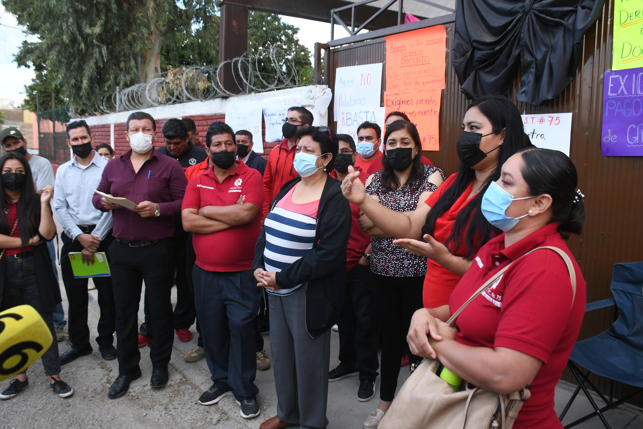 La escuela secundaria técnica No. 75 fue uno de los planteles que protestó la semana pasada.