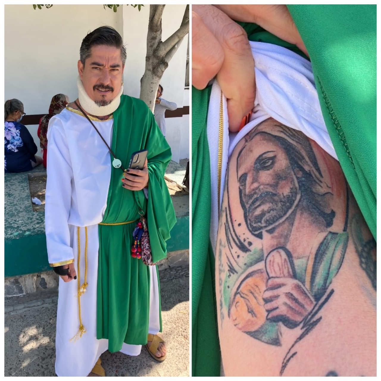 Lagunero lleva la imagen de San Judas Tadeo en su piel