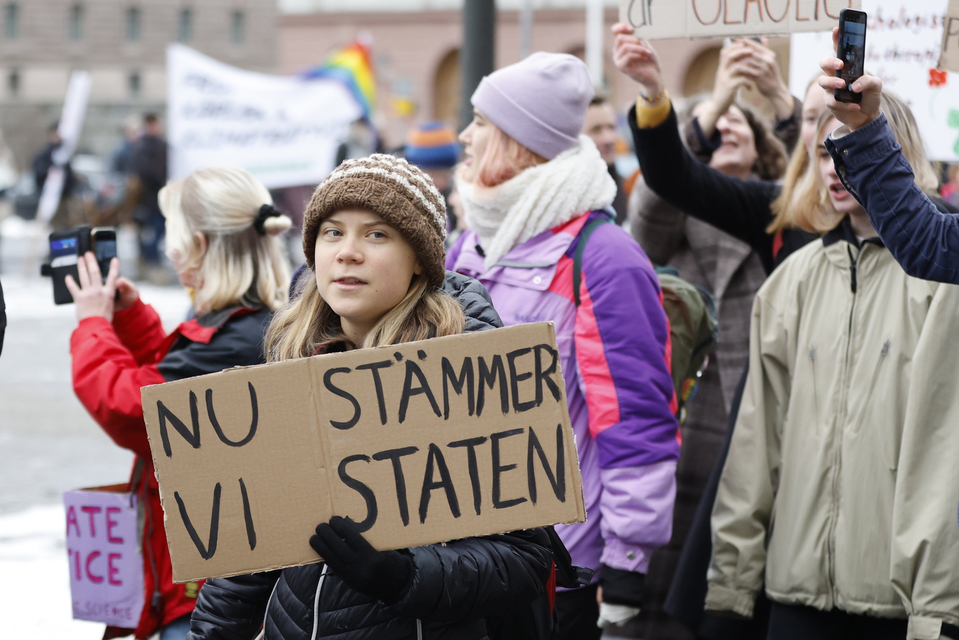Thunberg destaca que el Estado sueco está obligado a cumplir los objetivos del acuerdo climático de París. (EFE)
