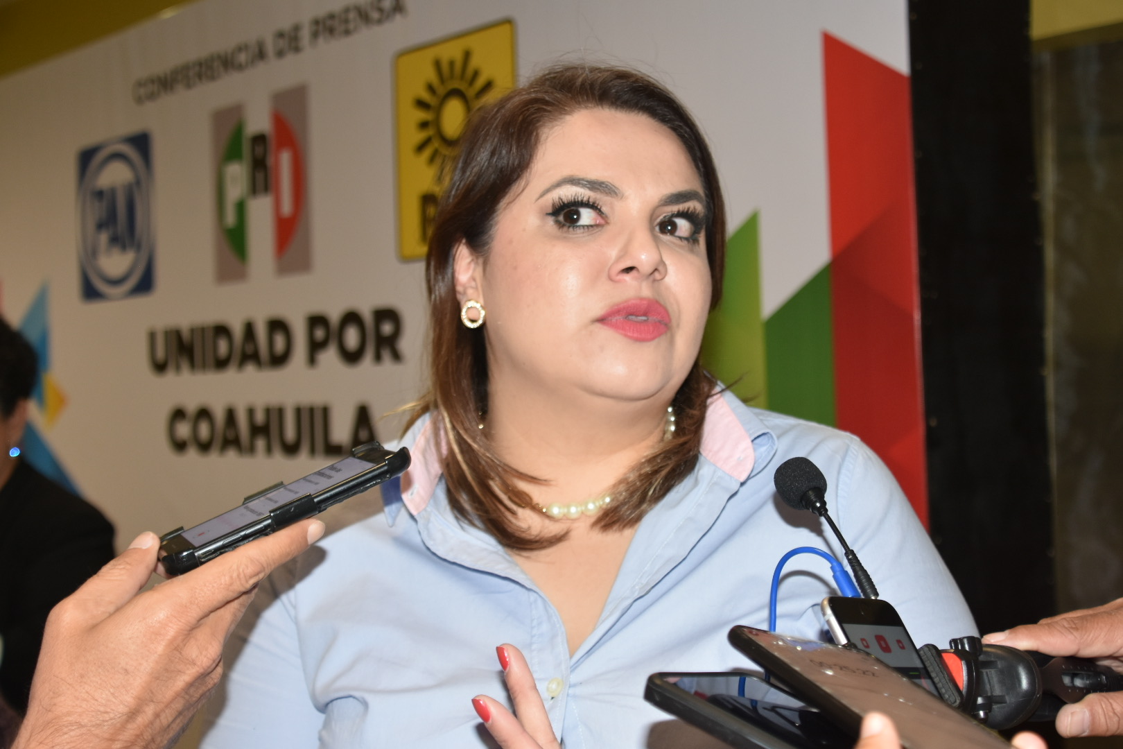 Elisa Maldonado Luna, presidenta del Comité Directivo Estatal del PAN. (Foto: SERGIO A. RODRÍGUEZ / EL SIGLO COAHUILA)