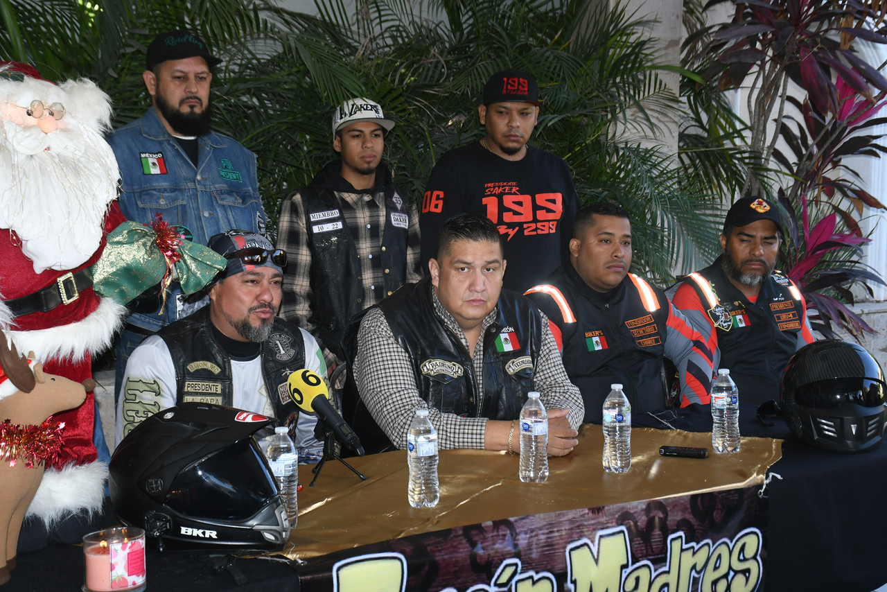 Serán más de 600 motociclistas los que participarán en esta primera Caravana Navideña por Torreón, Gómez y Lerdo. (FERNANDO COMPEÁN)