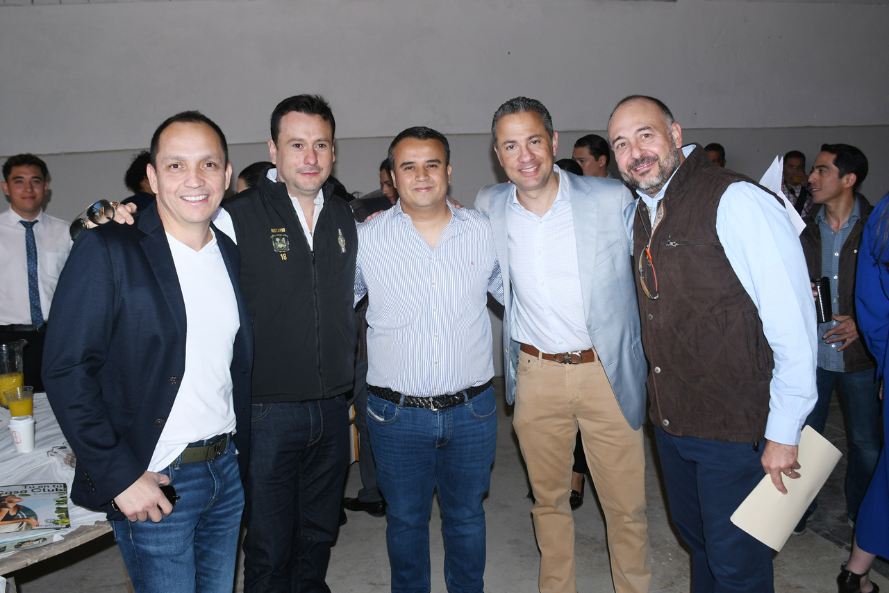 Jan Guevara, Héctor Iván González, Ricardo Félix, Manuel Villegas y Carlos Braña.