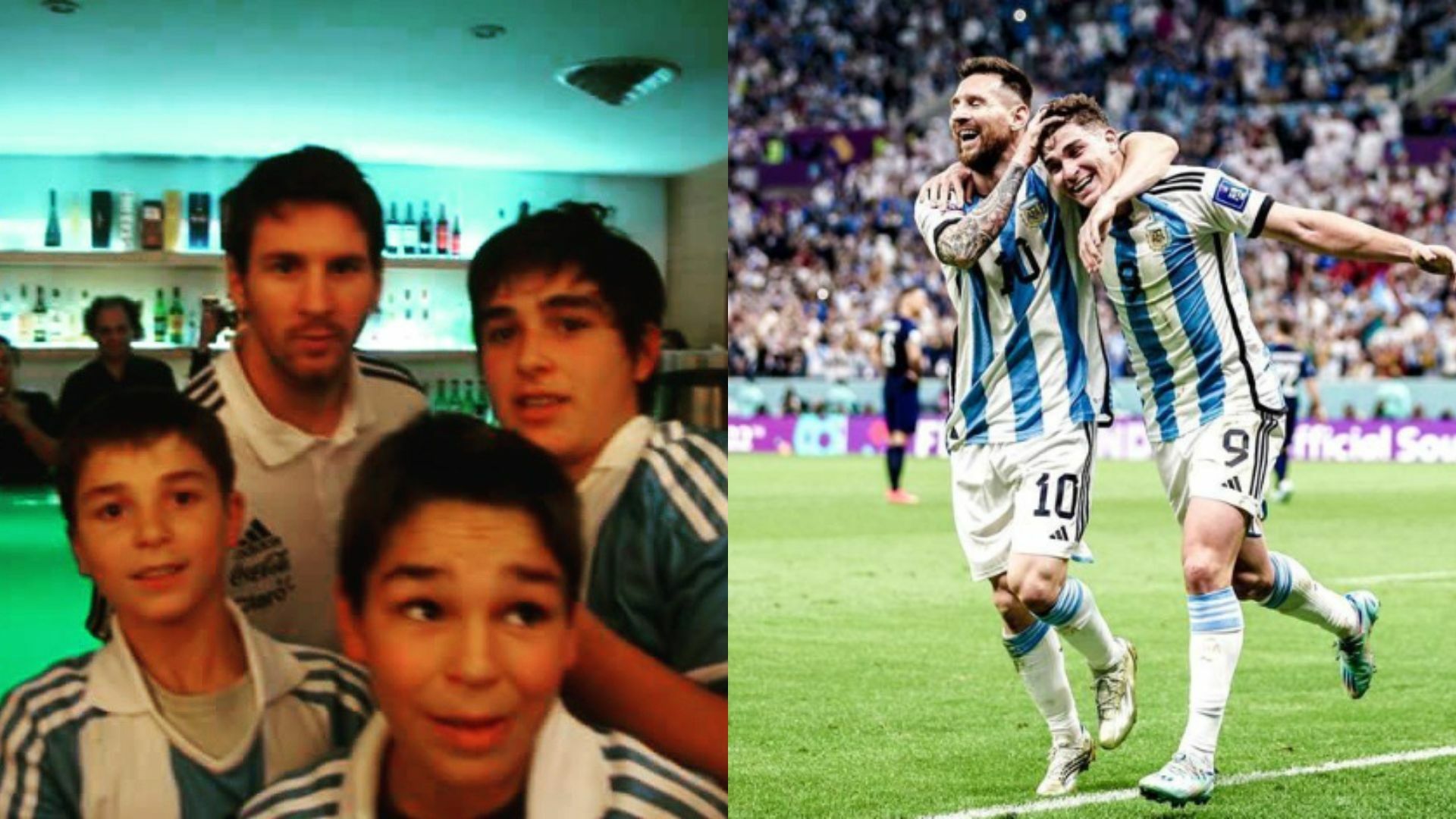 Julián Álvarez pasó de pedirle una foto a su ídolo Messi, a jugar un Mundial junto a él