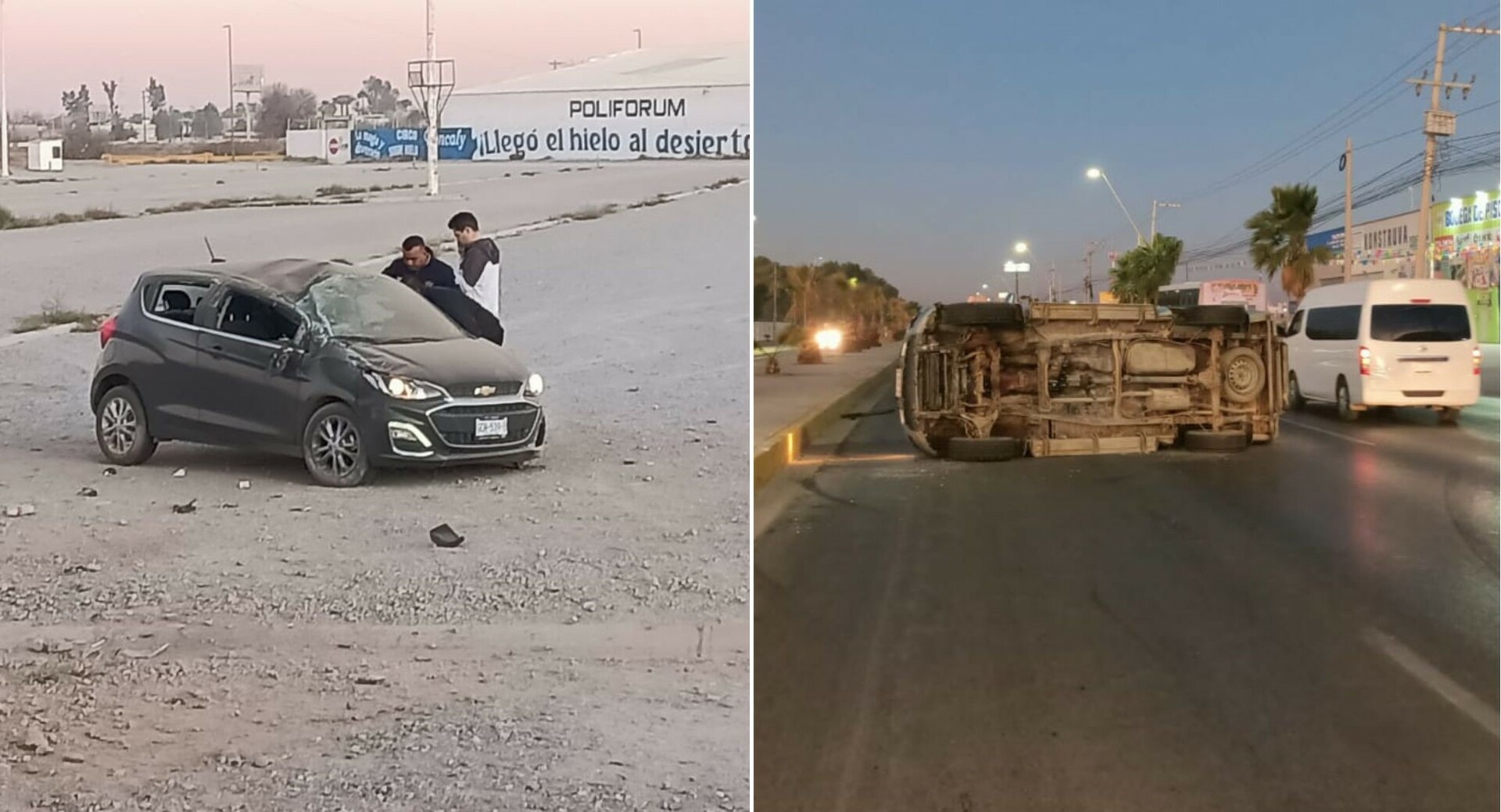 Ambos percances sucedieron con espacio de apenas una hora. (EL SIGLO DE TORREÓN)