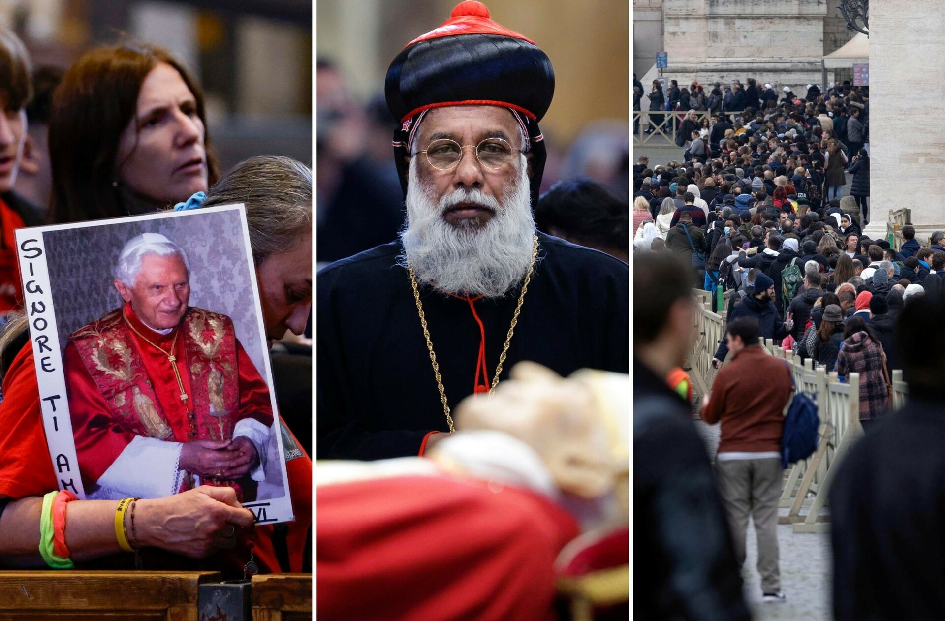 Cerca de 200,000 personas han acudido a despedirse del papa emérito Benedicto XVI visitando su capilla ardiente.