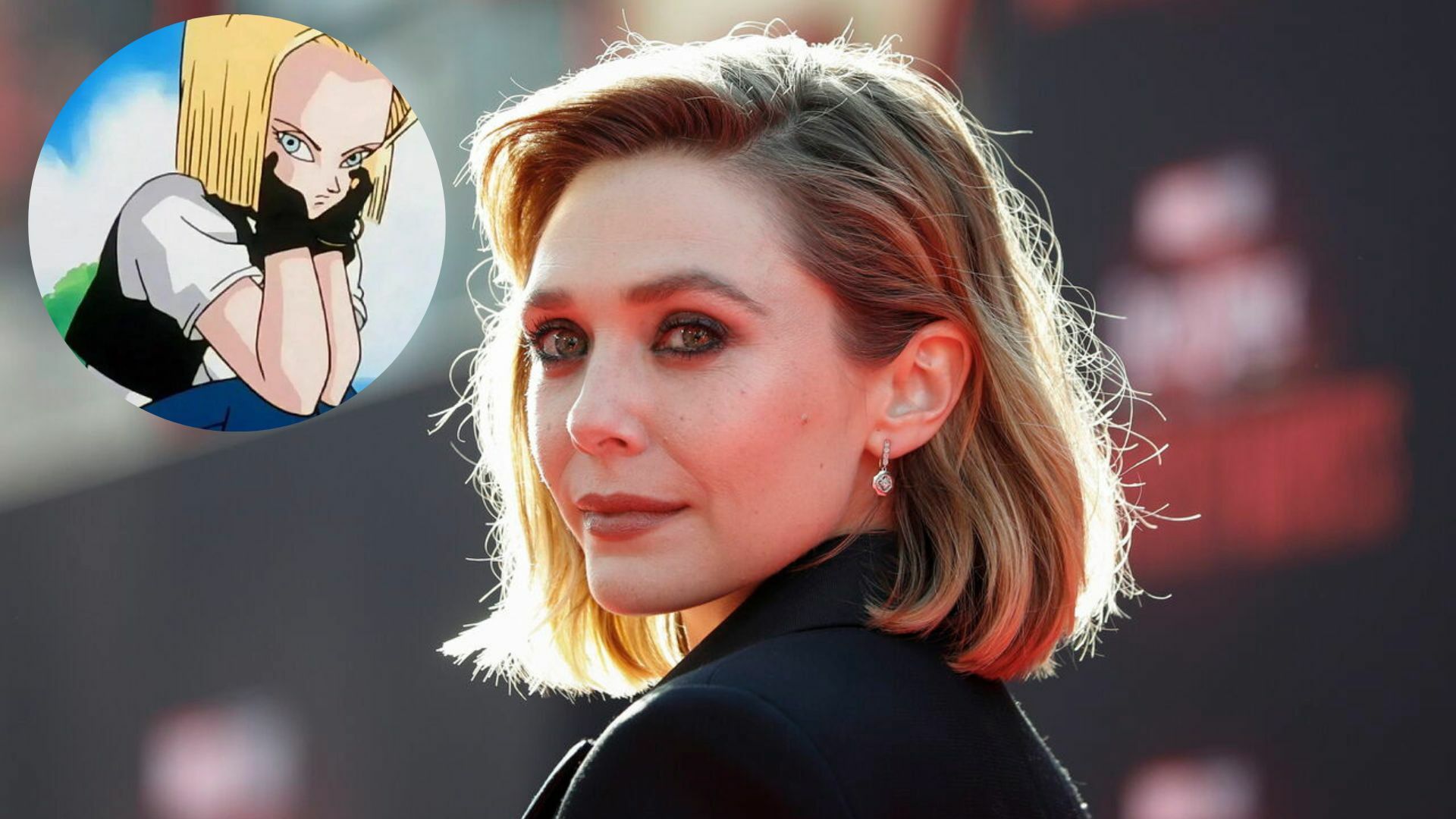 Sorprende en redes sociales Elizabeth Olsen como Androide 18 de Dragon Ball