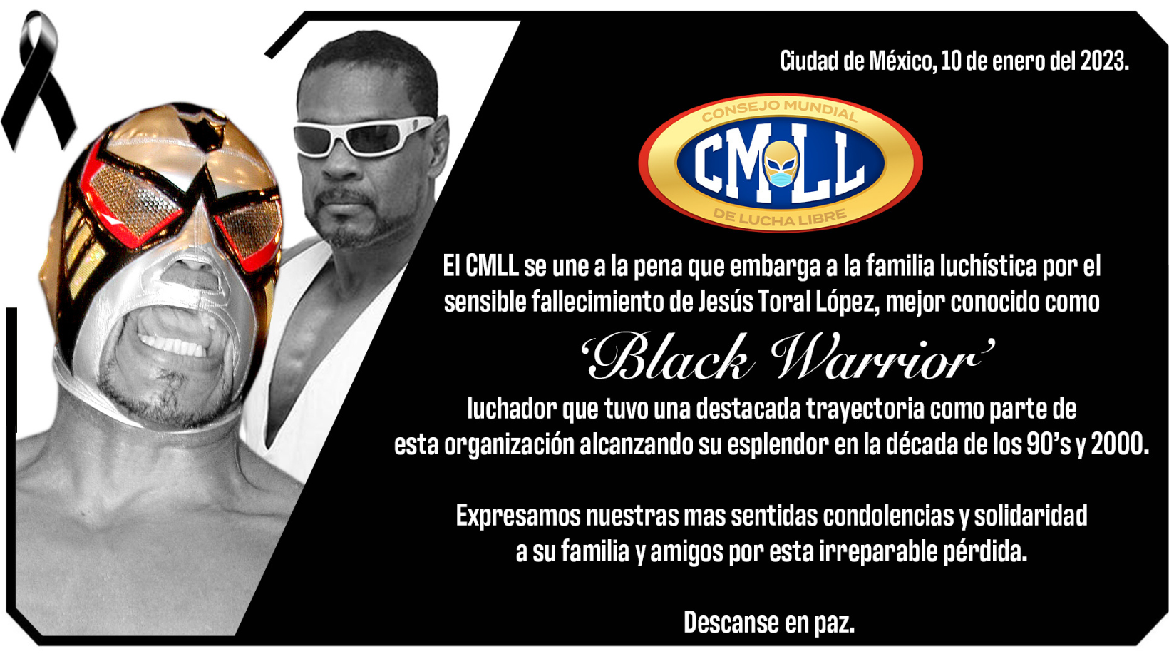 Muere A Los 54 Años El Luchador Lagunero Black Warrior Eterno Rival De Místico El Siglo De 