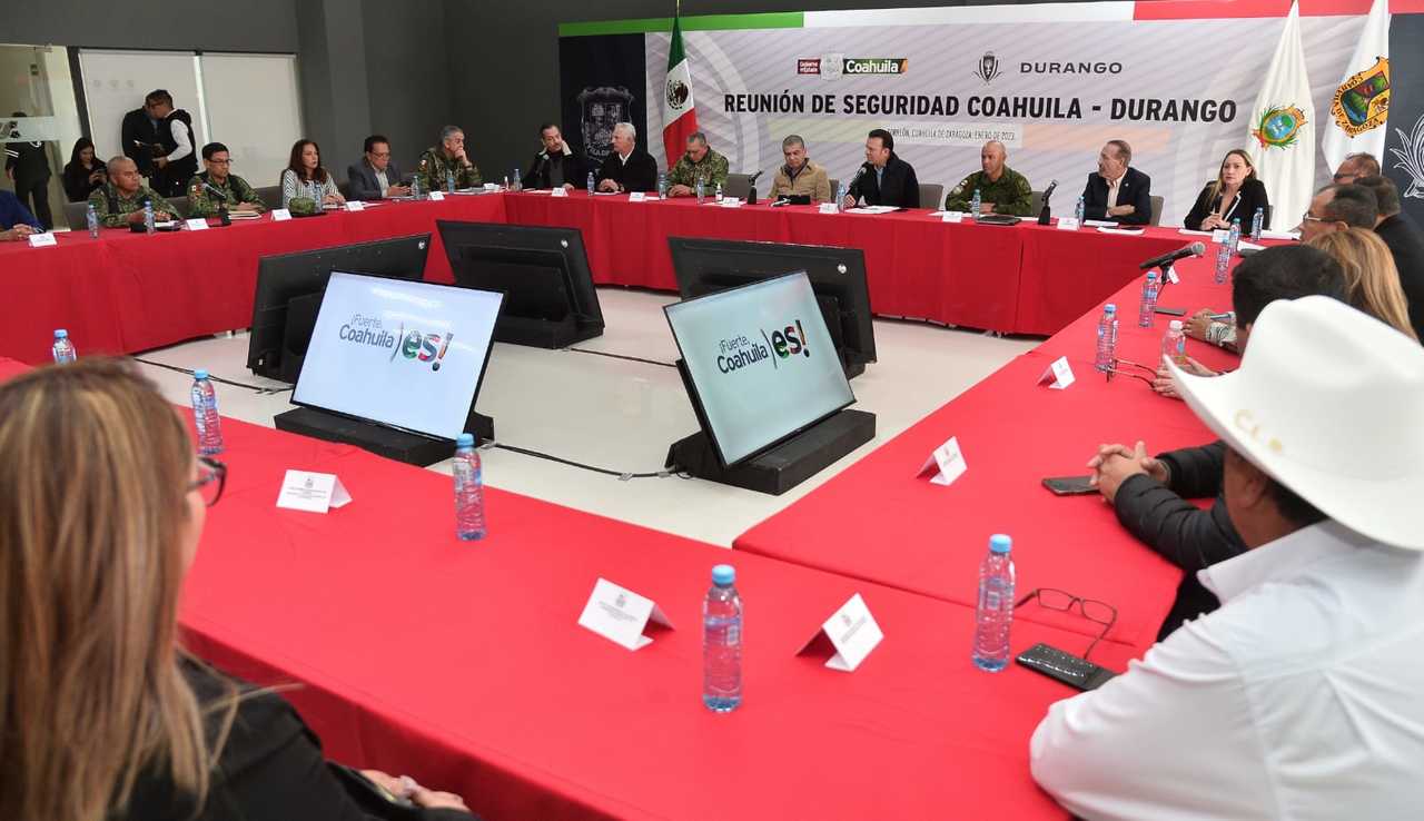 La reunión de seguridad en la que participó el Ejército Mexicano y los gobiernos de Coahuila y Durango, se llevó a cabo en el Centro de Convenciones de Torreón y no hubo convocatoria a medios. (CORTESÍA)
