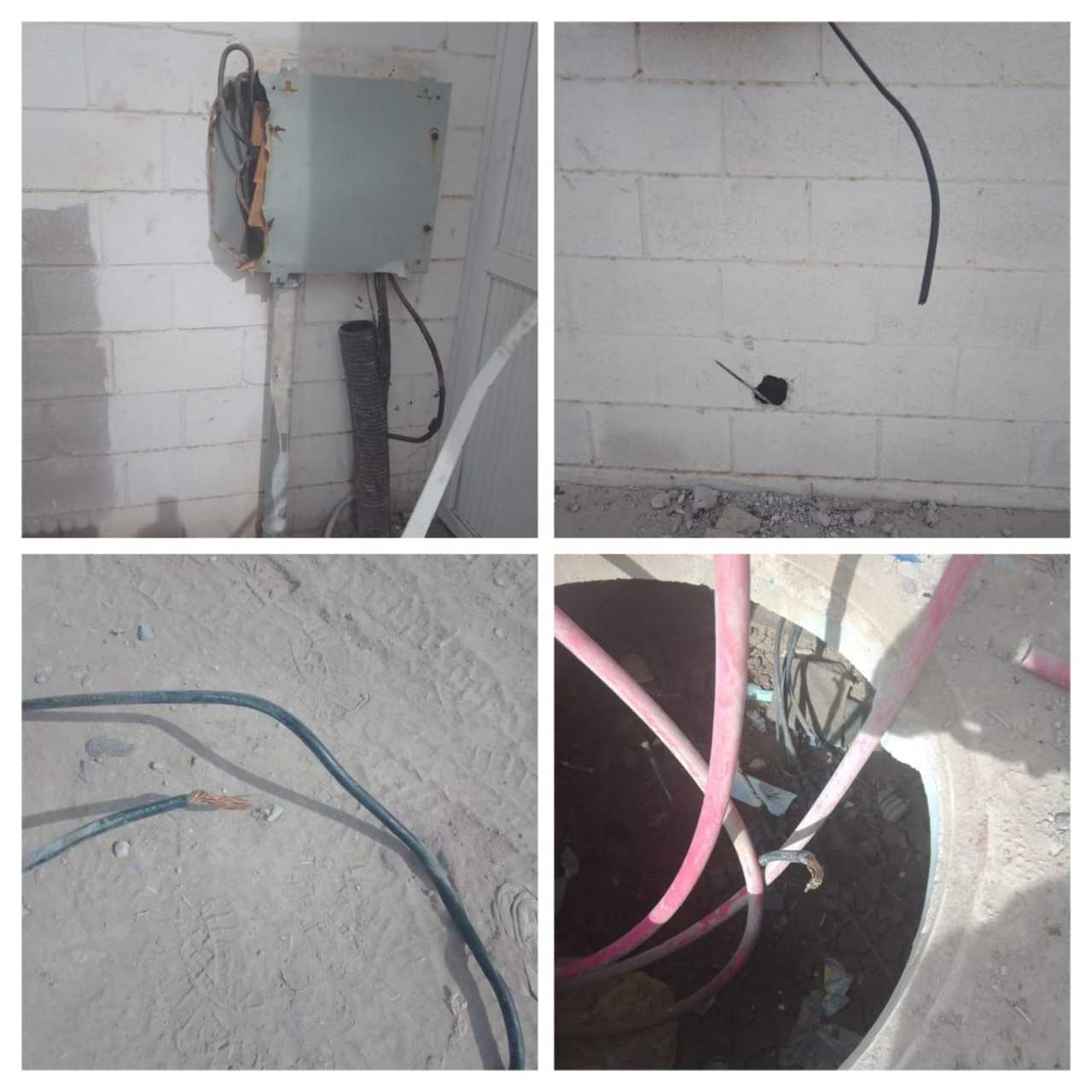 Los vándalos dejaron sin cable la bomba del pozo del fraccionamiento Lagos, en Torreón; el Simas ya repara los desperfectos.