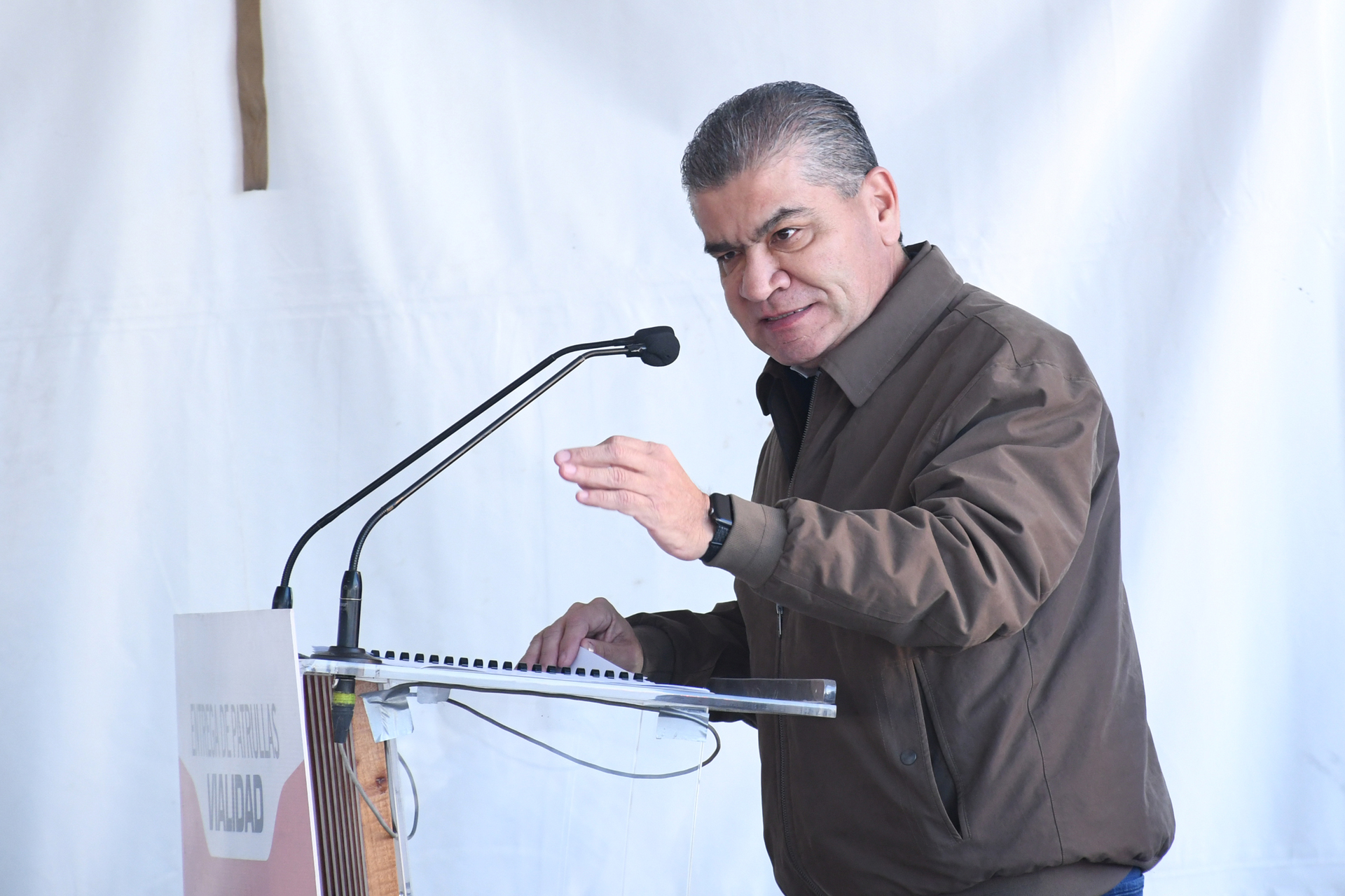 El mandatario coahuilense Miguel Riquelme pasó de obtener 62.3 de aprobación del mes de noviembre a 63.4 en diciembre. (Foto: FERNANDO COMPEÁN / EL SIGLO DE TORREÓN)