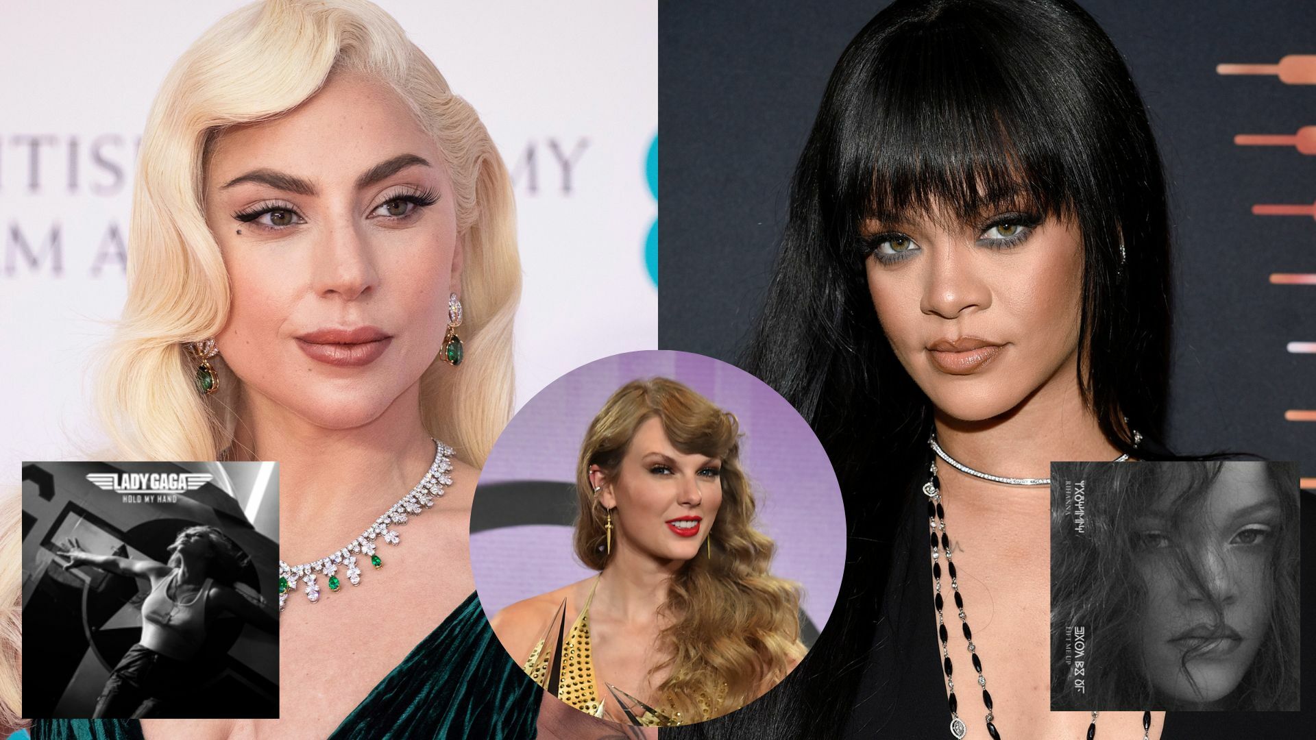 Lady Gaga y Rihanna compiten por la mejor canción original y dejan fuera a Taylor Swift en los Oscar