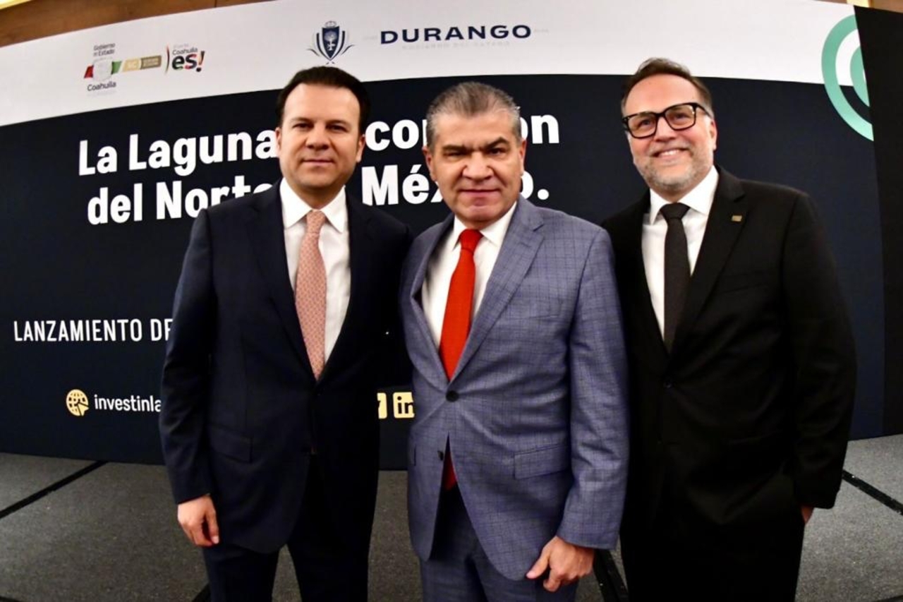 La presentación reunió a los gobernadores de Coahuila y de Durango, además de empresarios y representantes de la región.