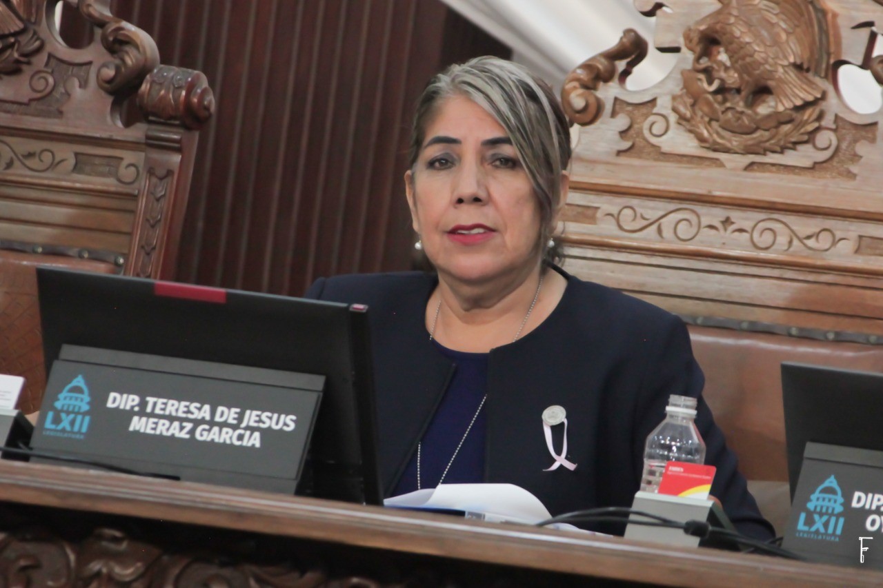 El punto de acuerdo fue planteado por la diputada Teres de Jesús Meraz García.