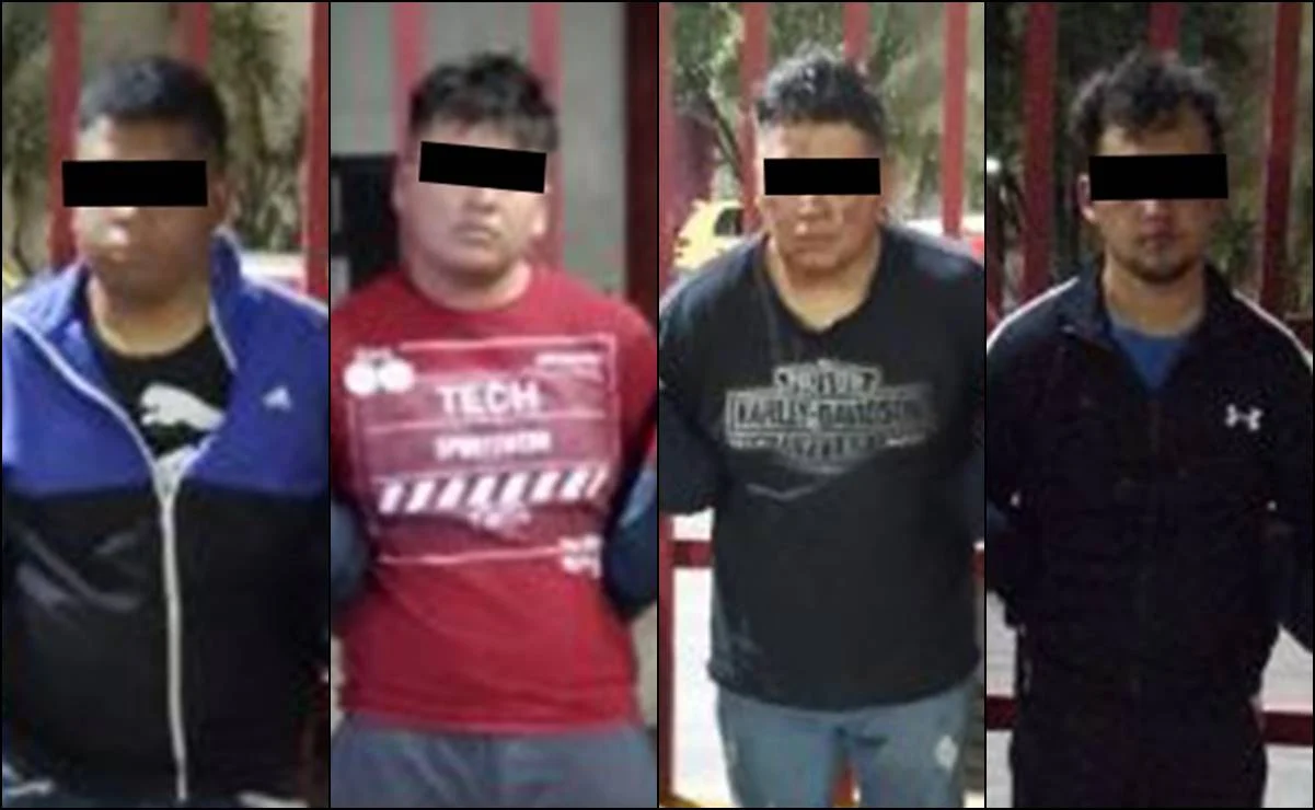 En la caja, fueron localizadas 2 personas que se identificaron como chofer y copiloto de una empresa de transporte de ropa. (ESPECIAL)