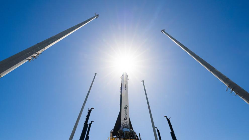 Terran, que no llevaba ninguna carga útil en este lanzamiento, mide 35 metros de largo y 2,2 metros de diámetro. (AP)
