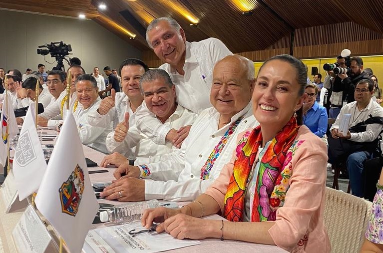 El mandatario coahuilense participó en la IV Sesión Extraordinaria, 2023, del Consejo Nacional de Seguridad Pública. (CORTESÍA)