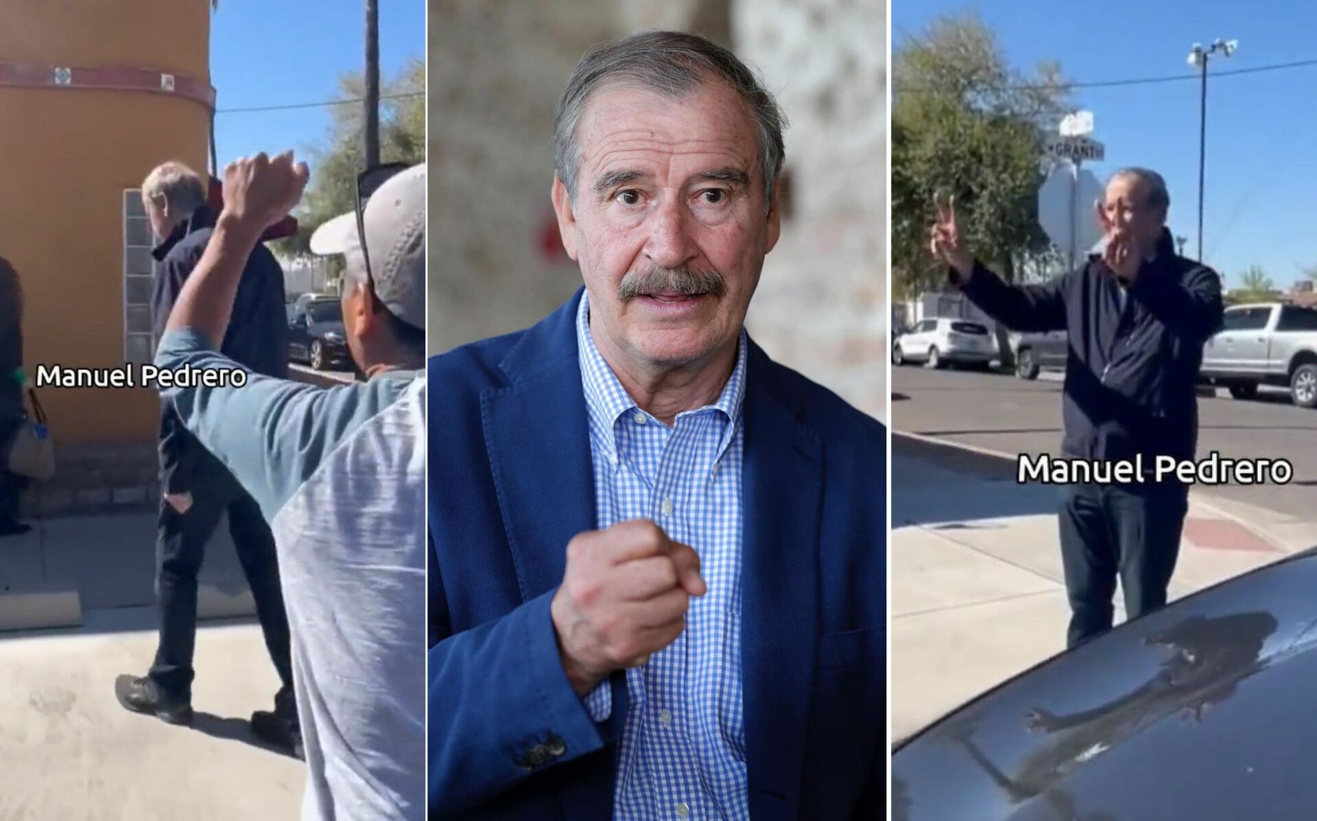 El expresidente Vicente Fox Quesada fue increpado por ciudadanos mexicanos que viven en Phoenix, Arizona. (ESPECIAL)