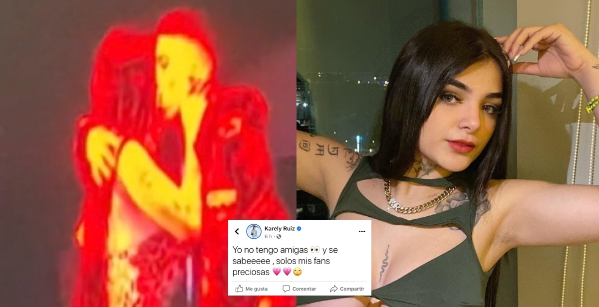 Karely Ruiz responde a quienes la tachan de 'mala amiga' por besar a Santa Fe Klan