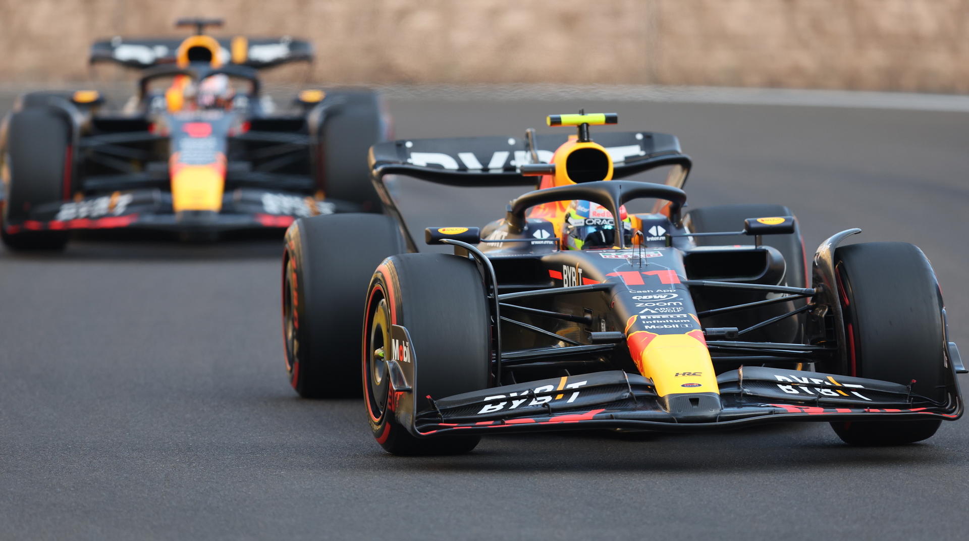 Sergio Pérez, de Red Bull, ganó este sábado la prueba sprint para el Gran Premio de Azerbaiyán. (EFE)