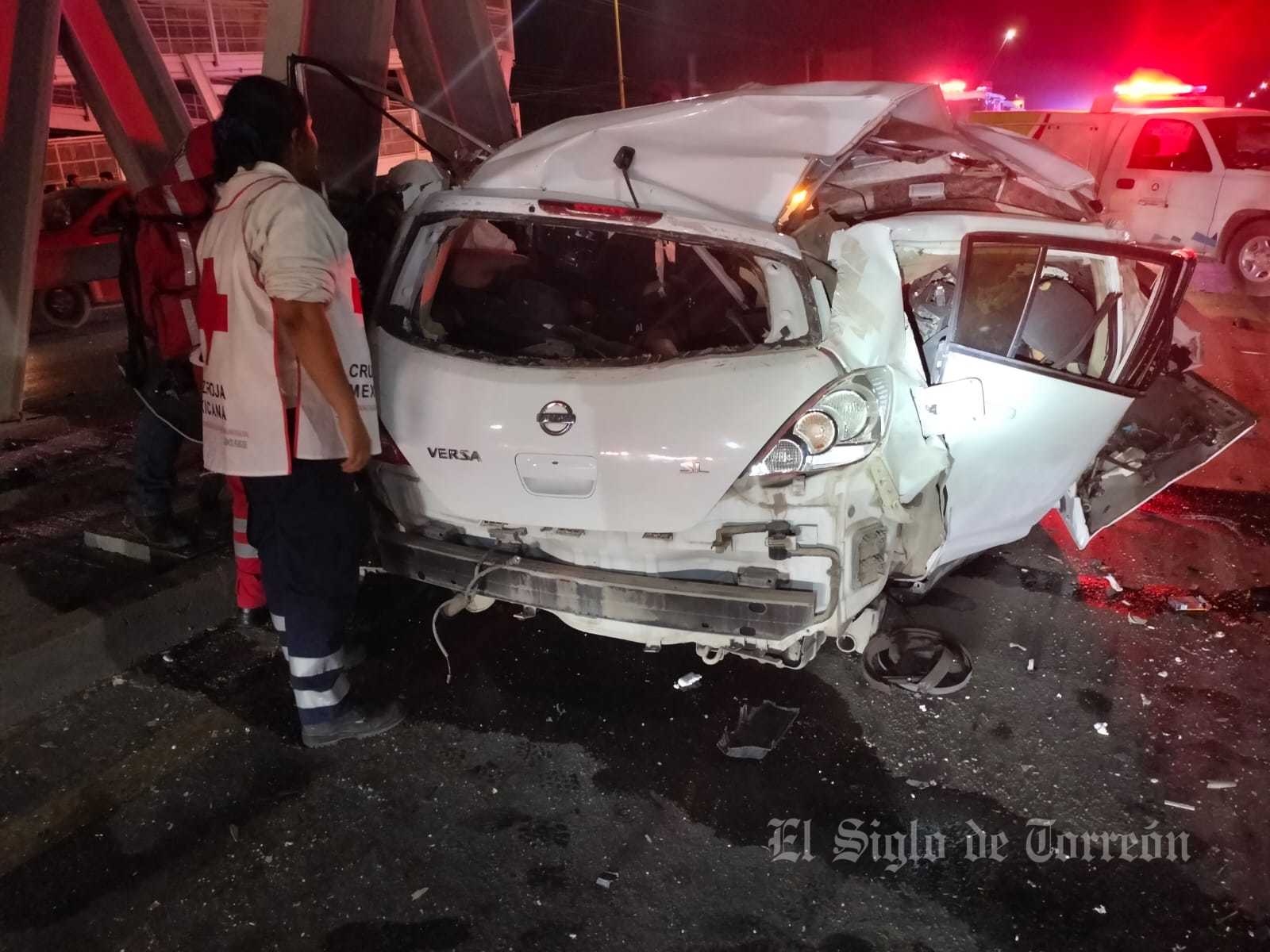 Three women die after colliding with the base of a bridge in Matamoros ...